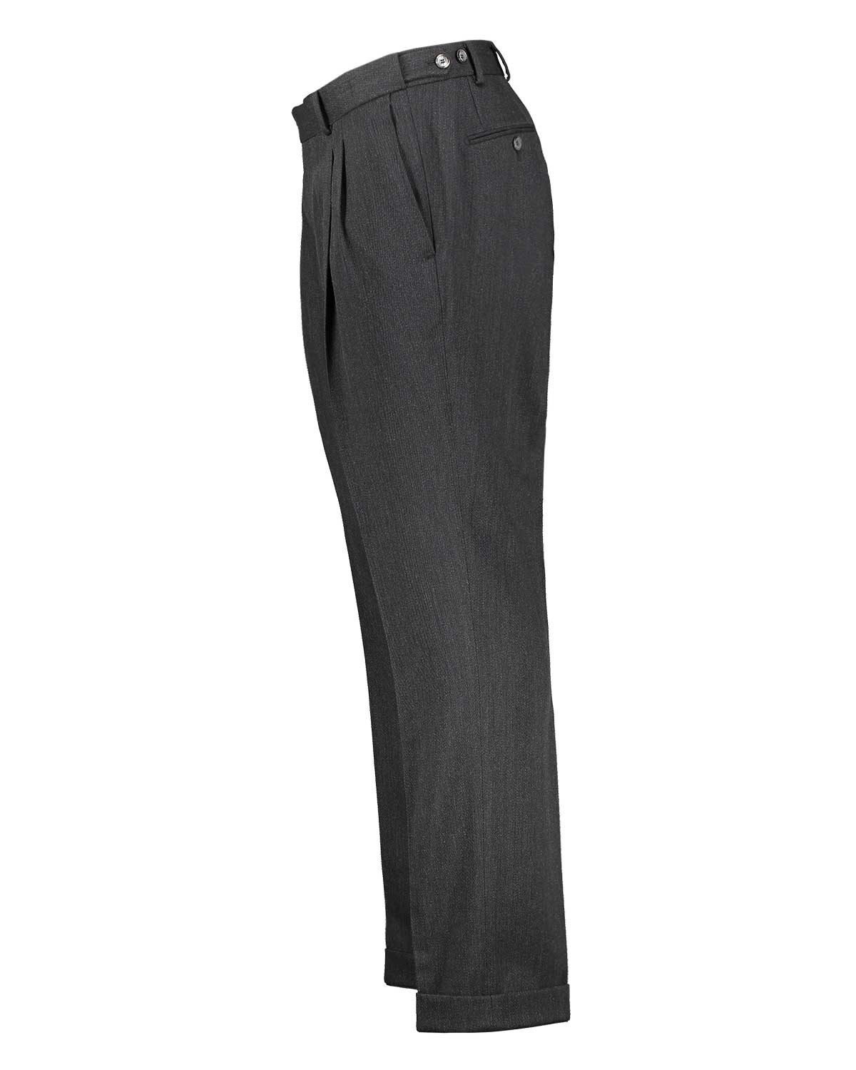 Brett Black Cavalry Twill Trousers
