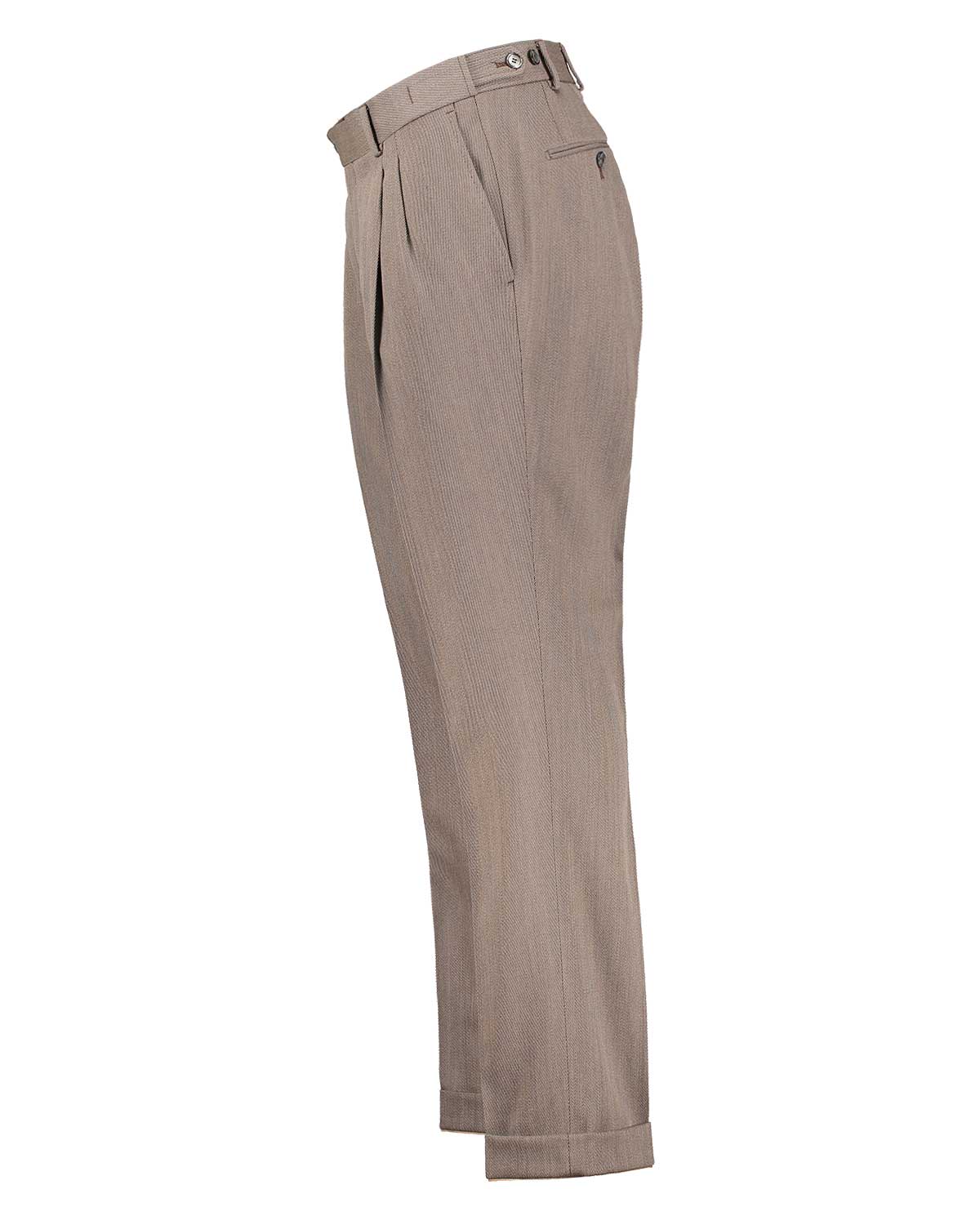Brett Beige Cavalry Twill Trousers