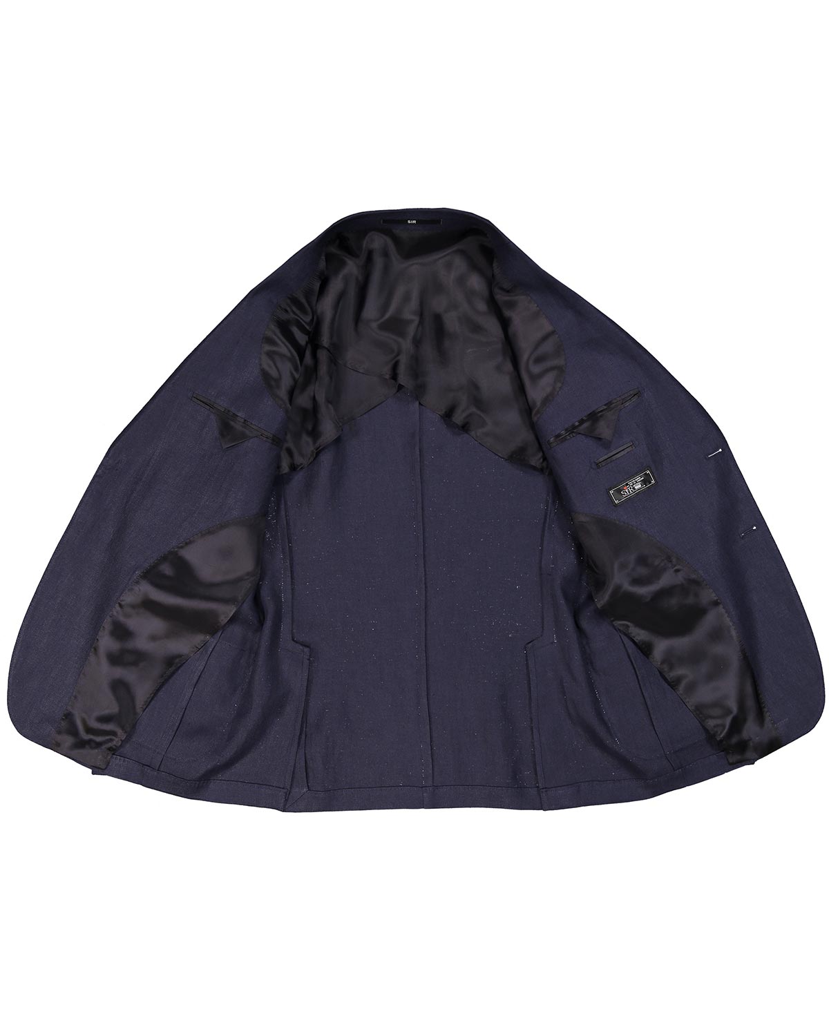 Ness Navy Linen Jacket