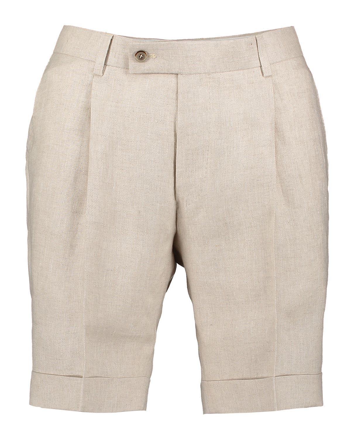 Charlie Beige Linen Shorts