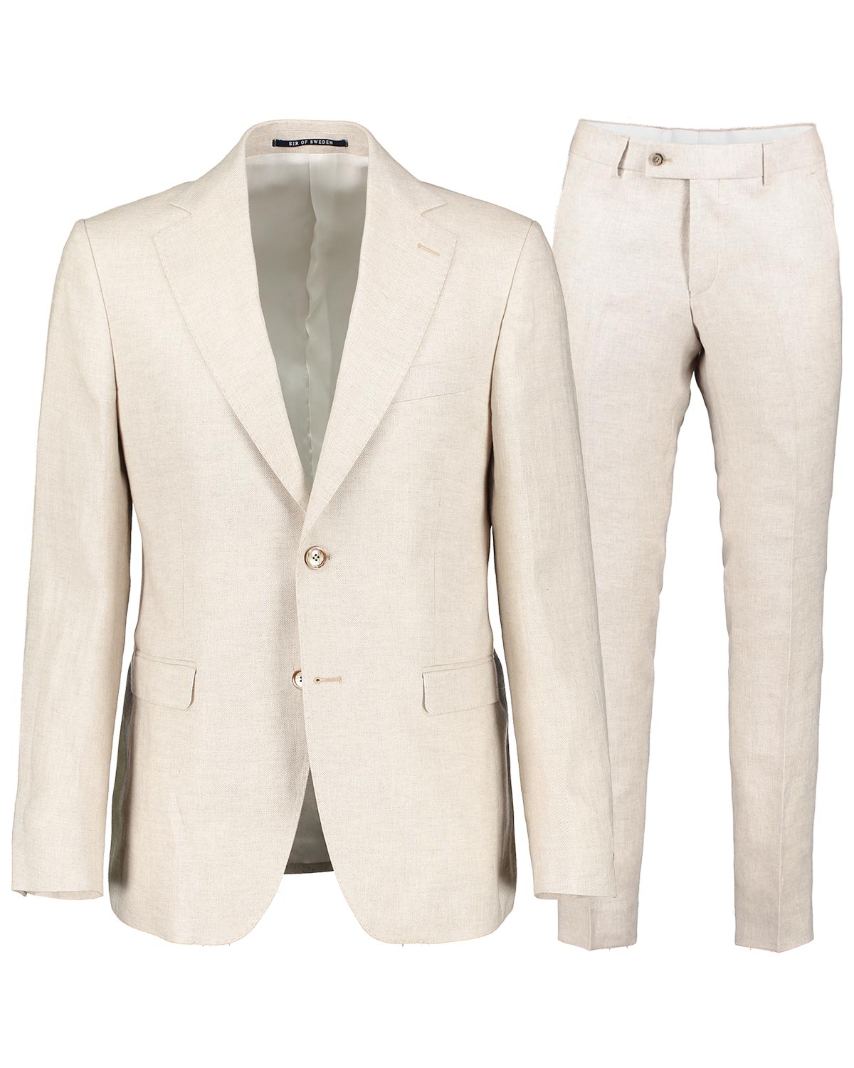 Eliot Beige Linen Suit