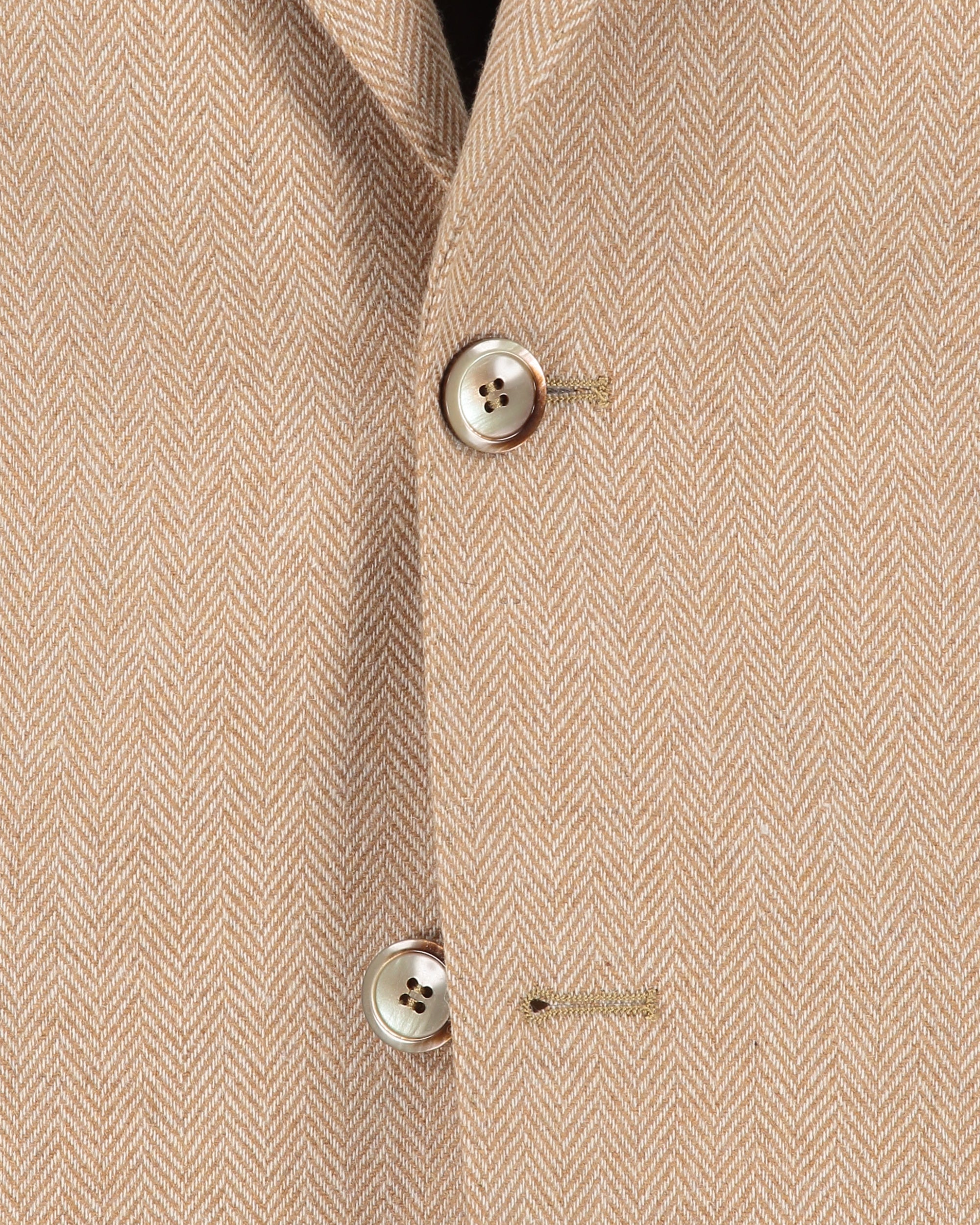 Eliot Beige Herringbone Jacket