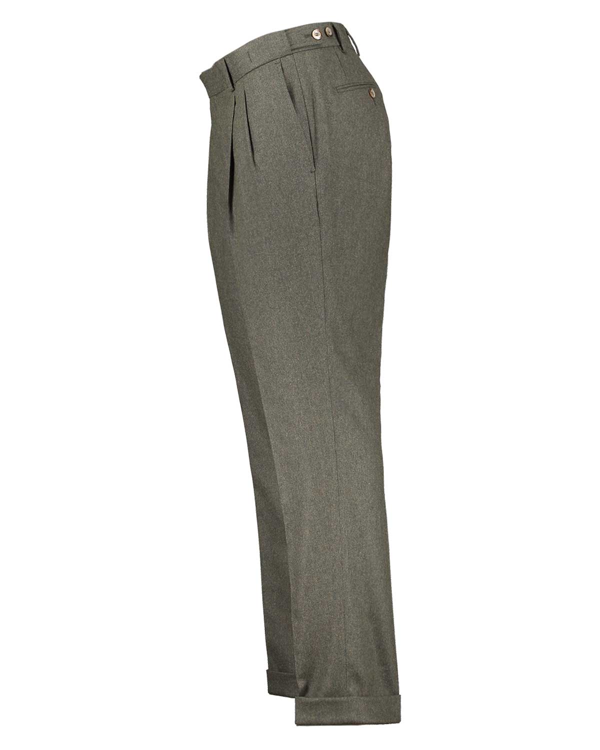 Brett Green Flannel Stretch Trousers