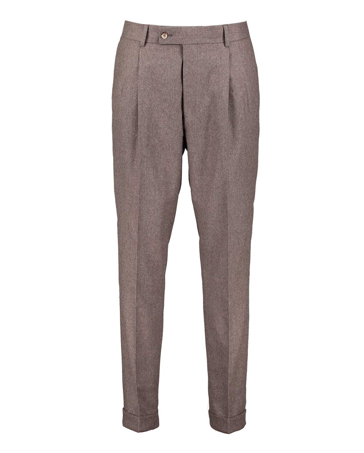 Brett Brown Flannel Stretch Trousers