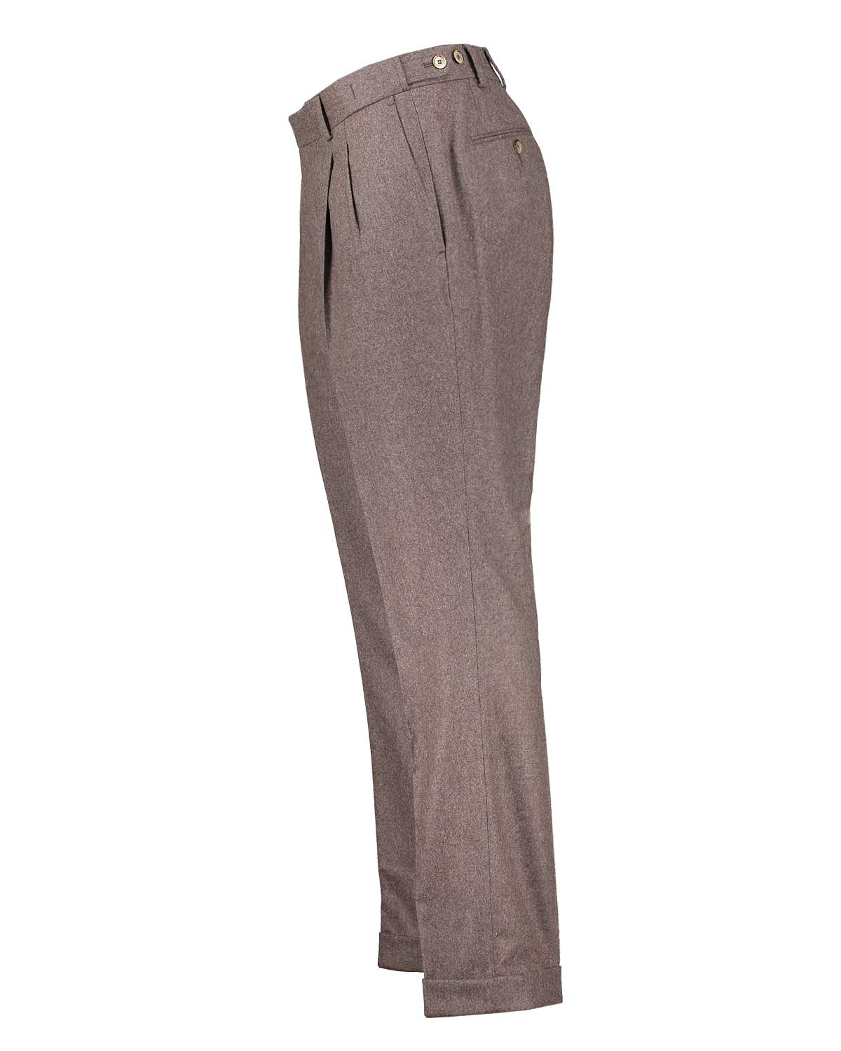 Brett Brown Flannel Stretch Trousers