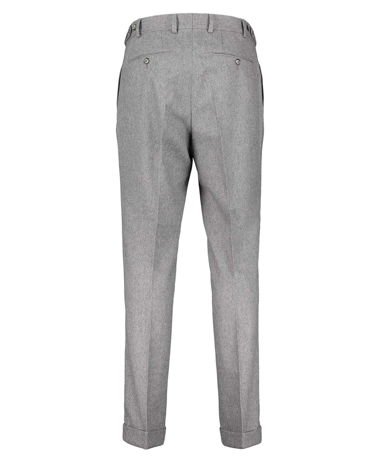 Brett Grey Flannel Stretch Trousers