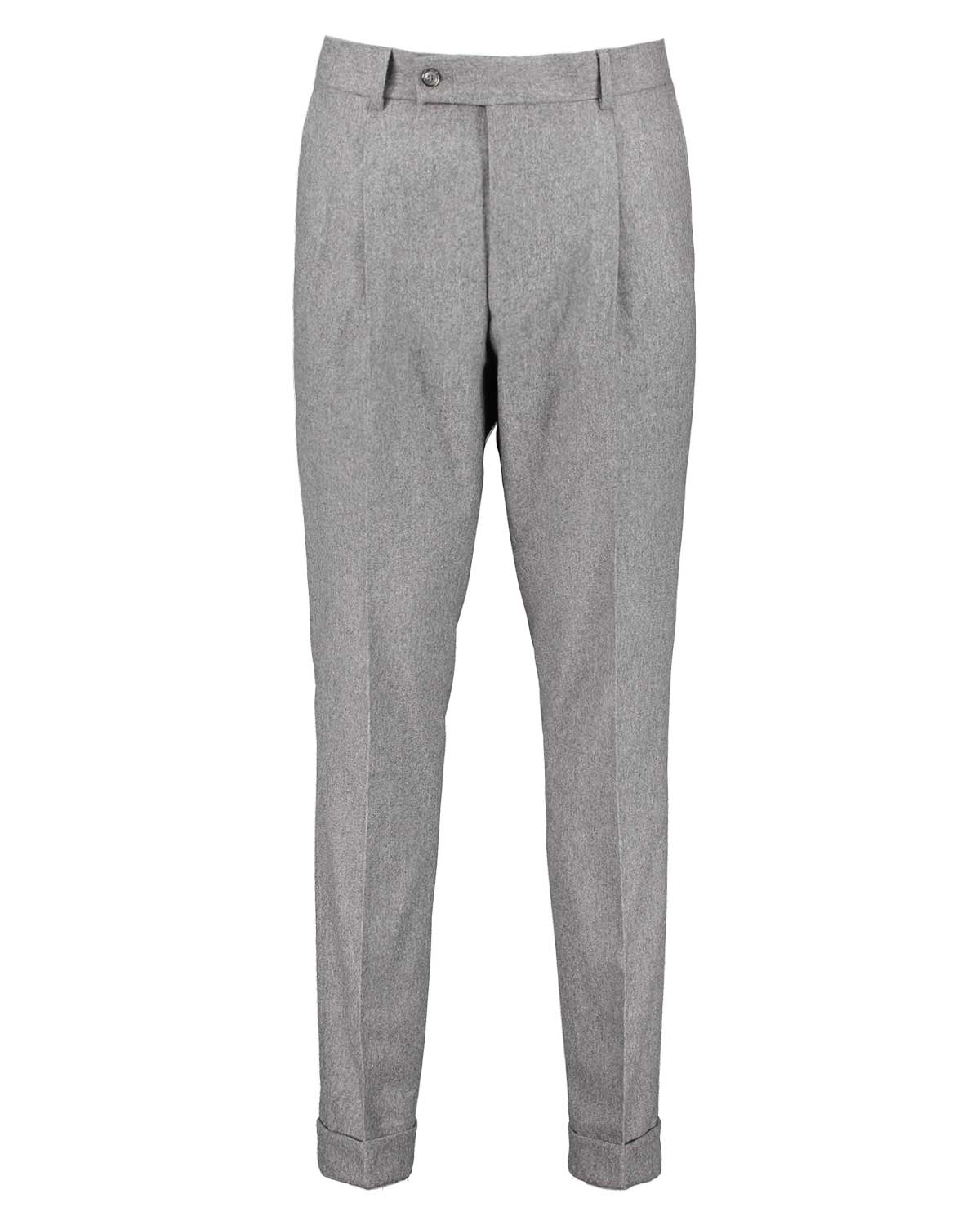 Brett Grey Flannel Stretch Trousers
