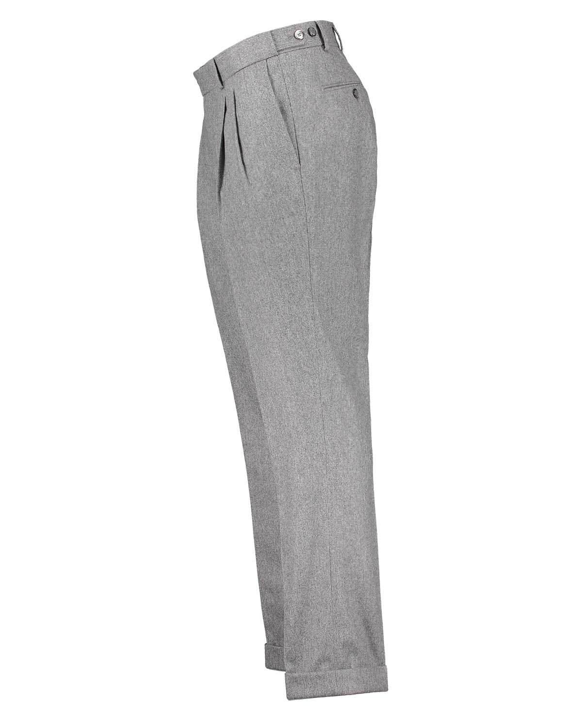 Brett Grey Flannel Stretch Trousers