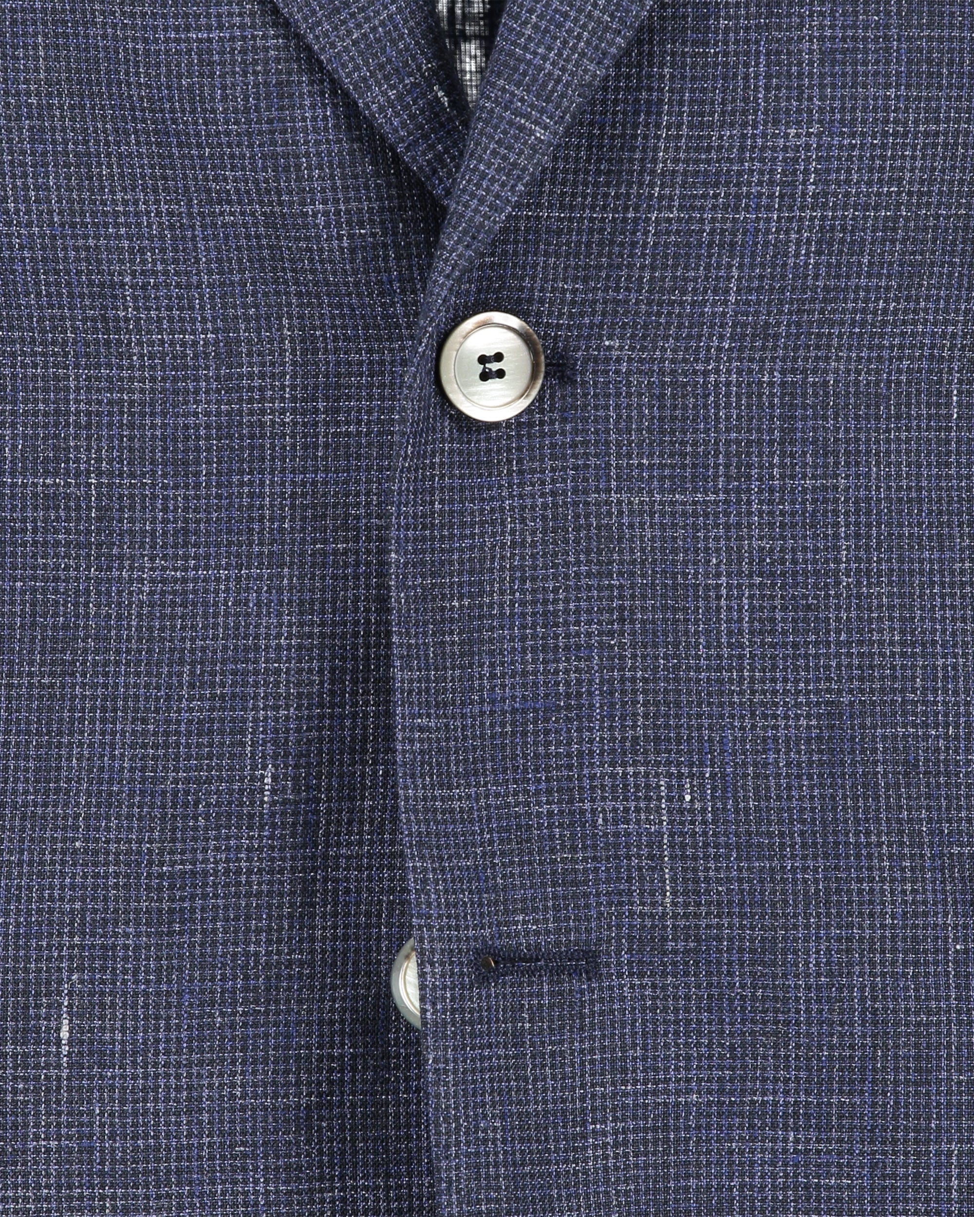 Navy Blue Linen Jacket