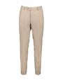 Alex Beige Flannel Trousers