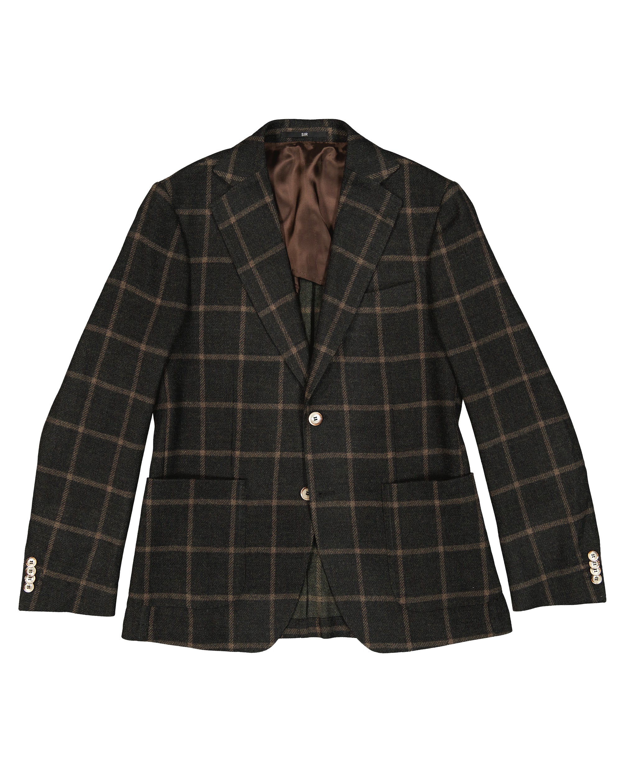 Ness Green Windowpane Jacket