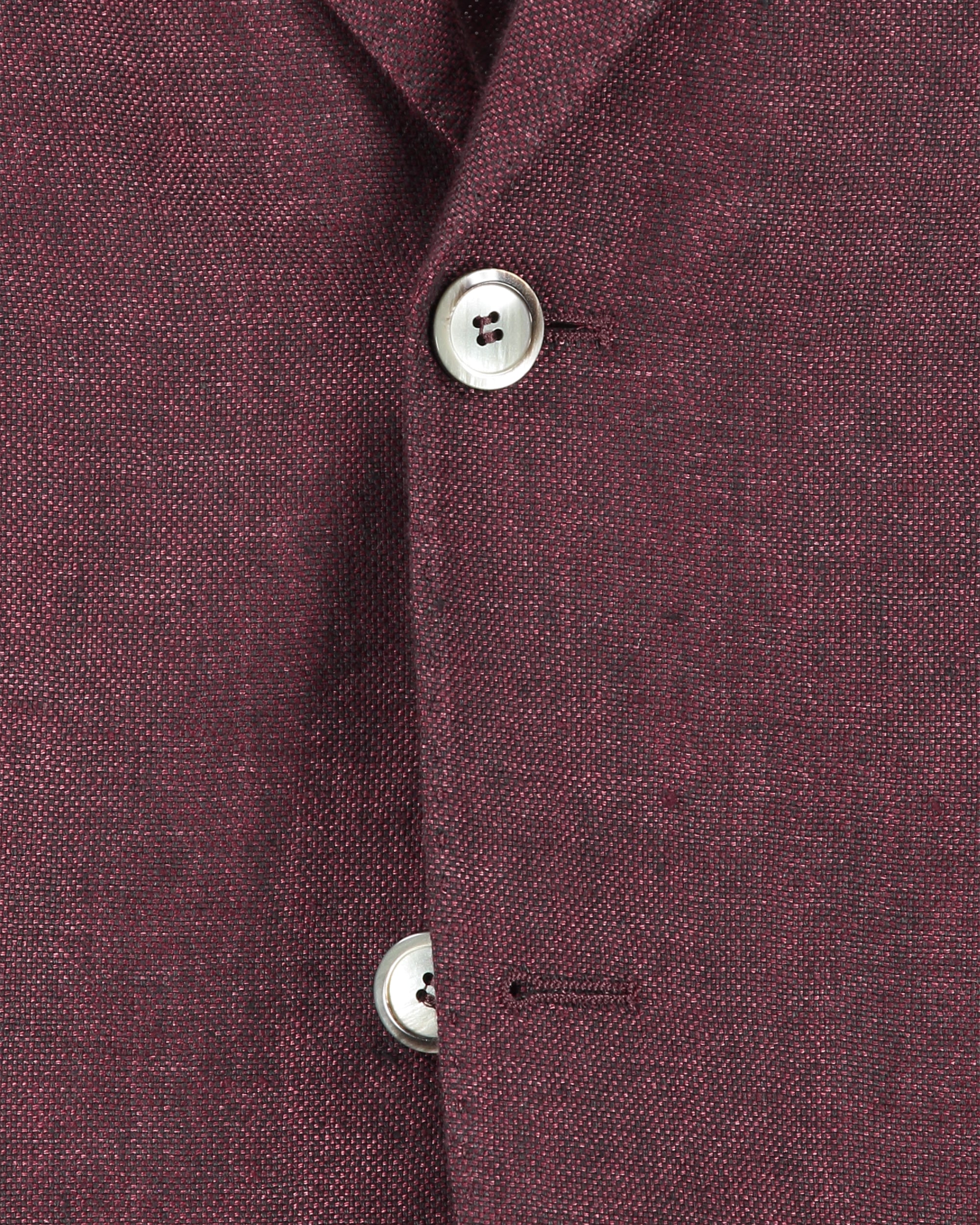 Ness Burgundy Linen Jacket