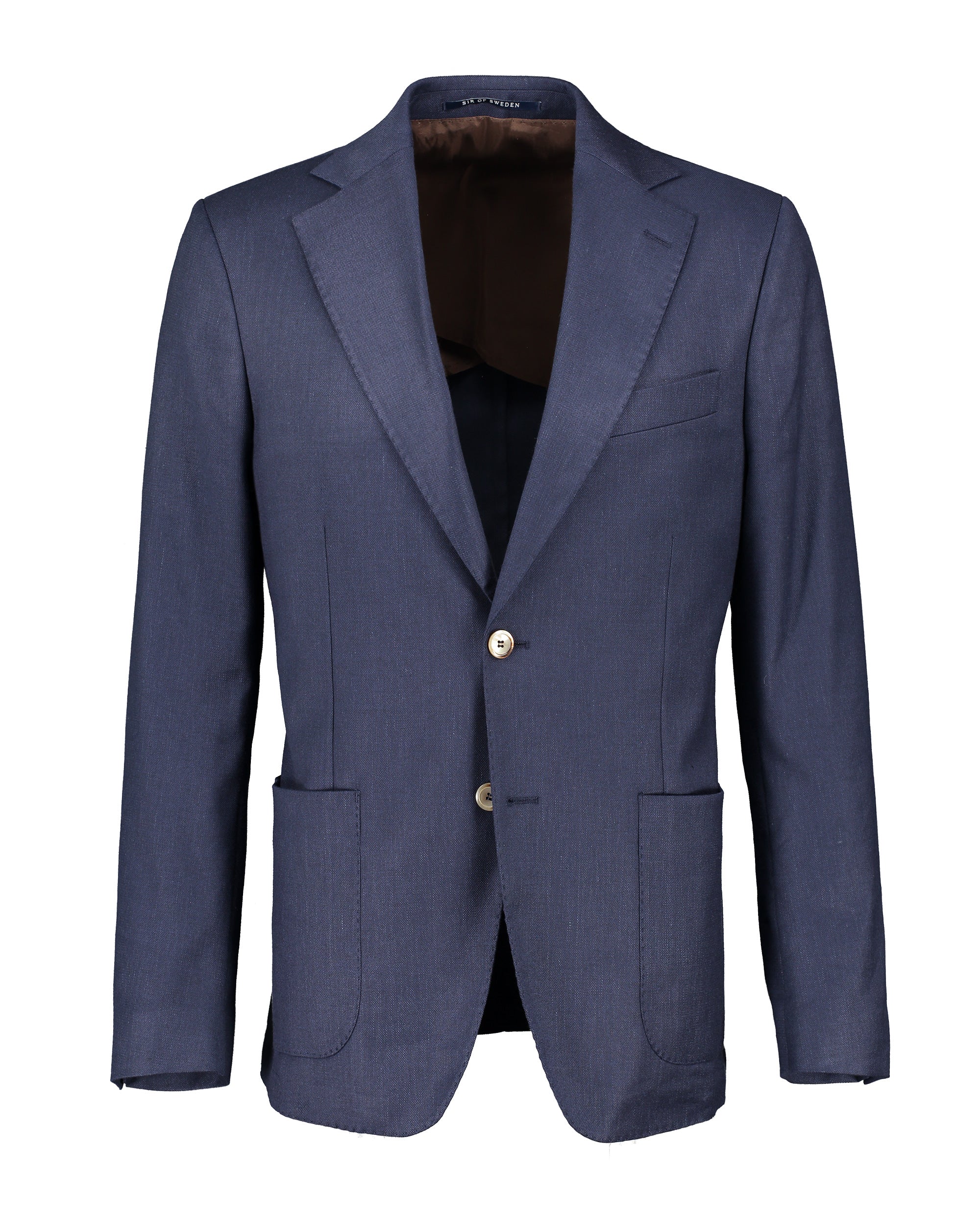 Ness Blue Linen Stretch Jacket