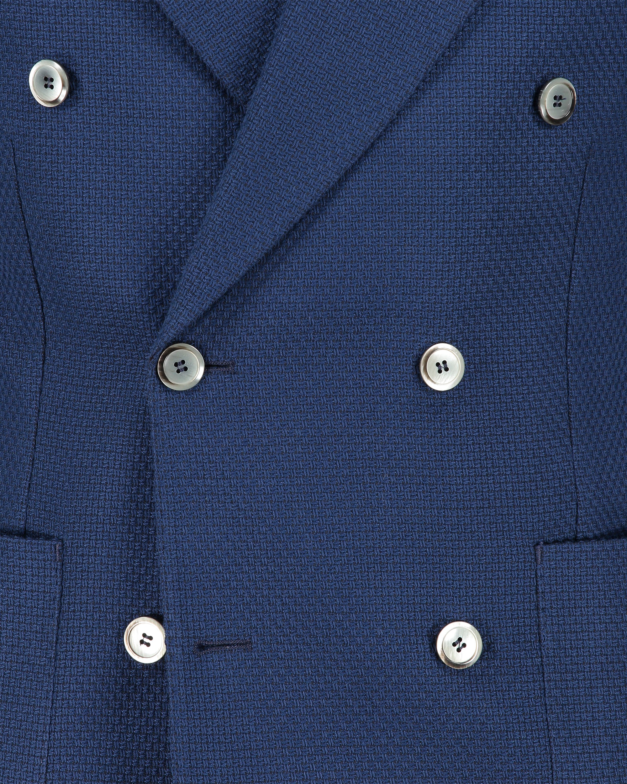 Malone Blue Double Breasted Jacket