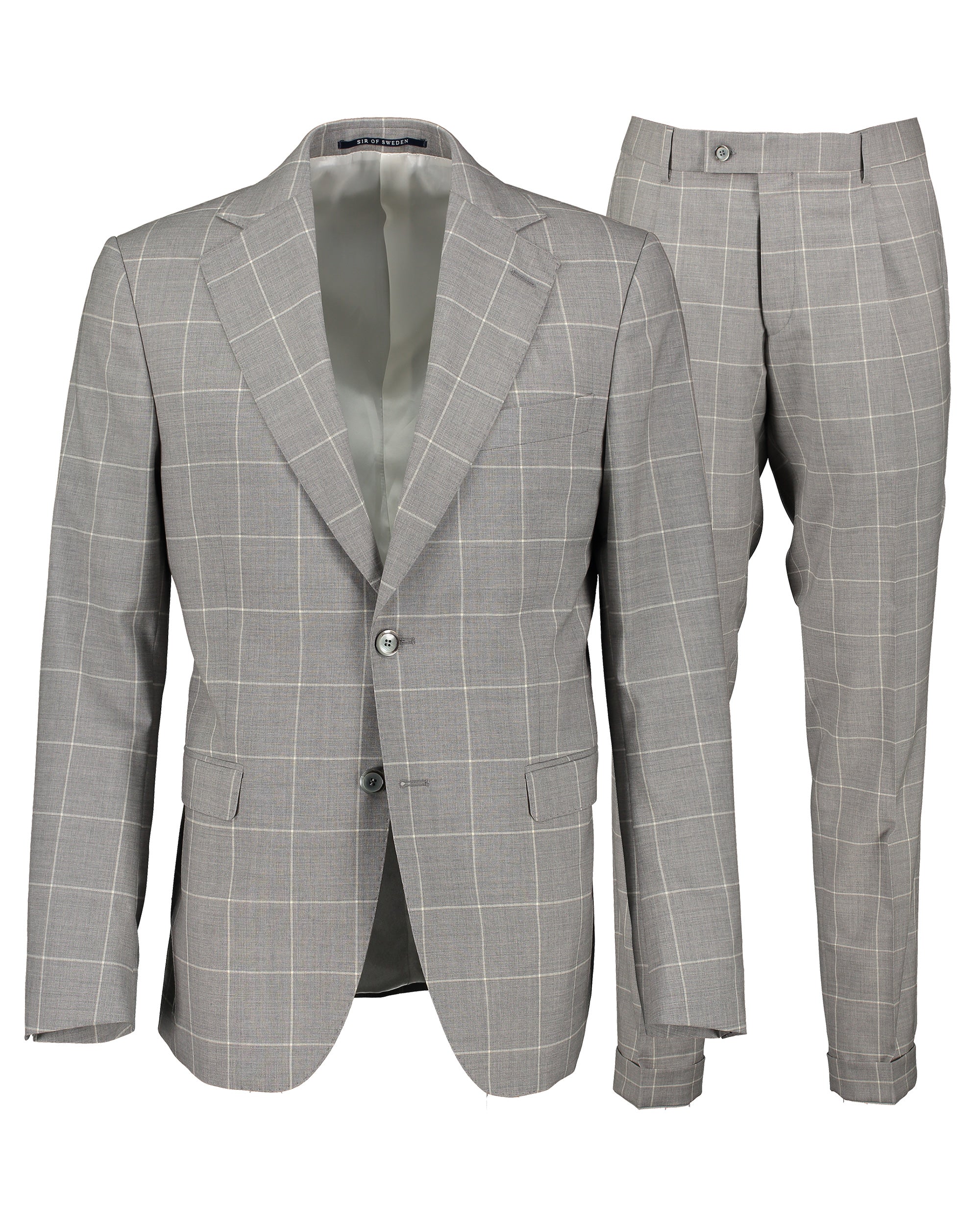 Eliot Grey Windowpane Suit