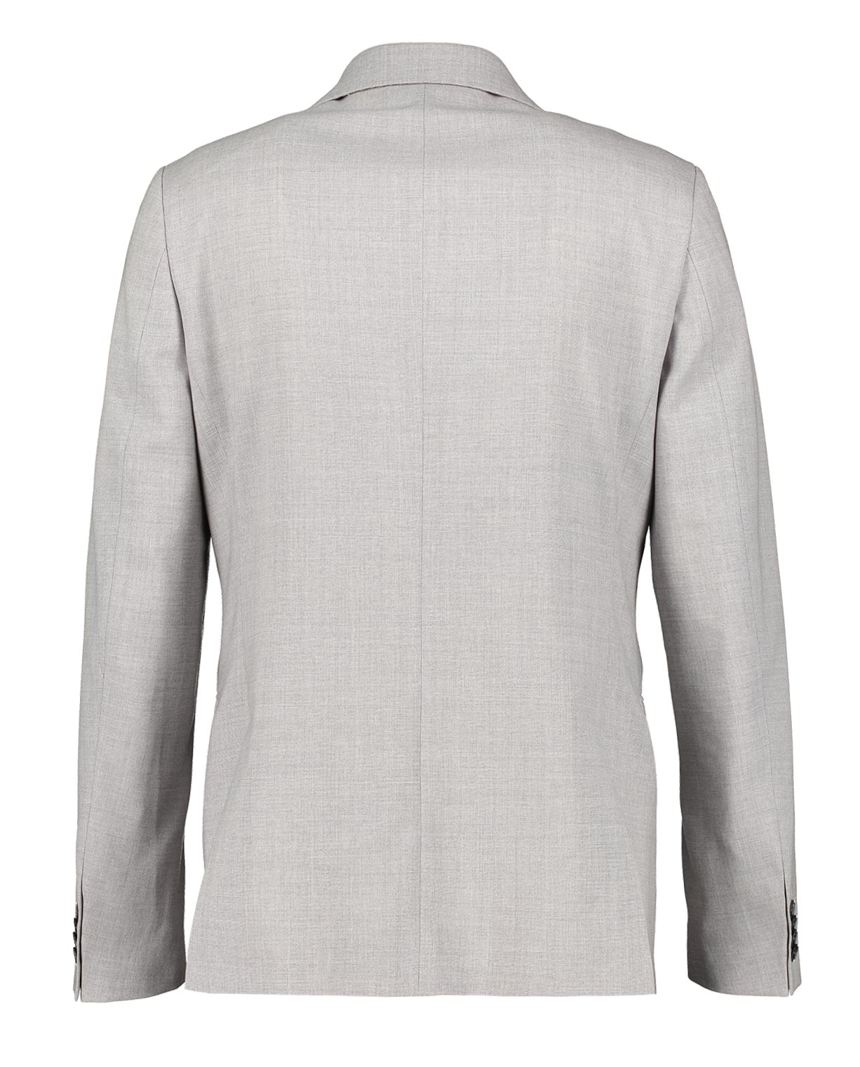 Light Grey Wool Suit Jacket Back