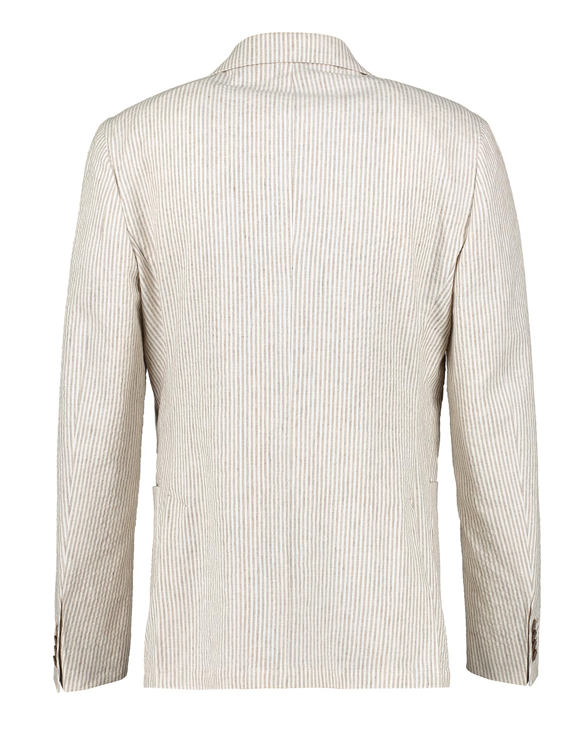 Riviera Beige Linen Seersucker Jacket