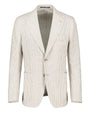 Riviera Beige Linen Seersucker Jacket