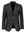 Black flannel blazer on a white background