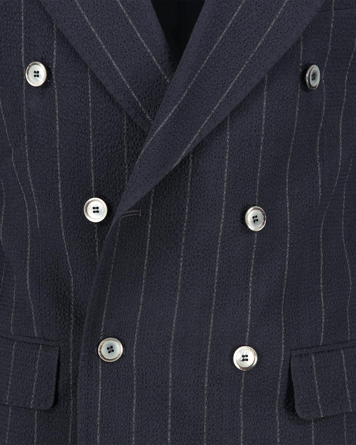 Ralph Navy Pinstripe Seersucker Suit