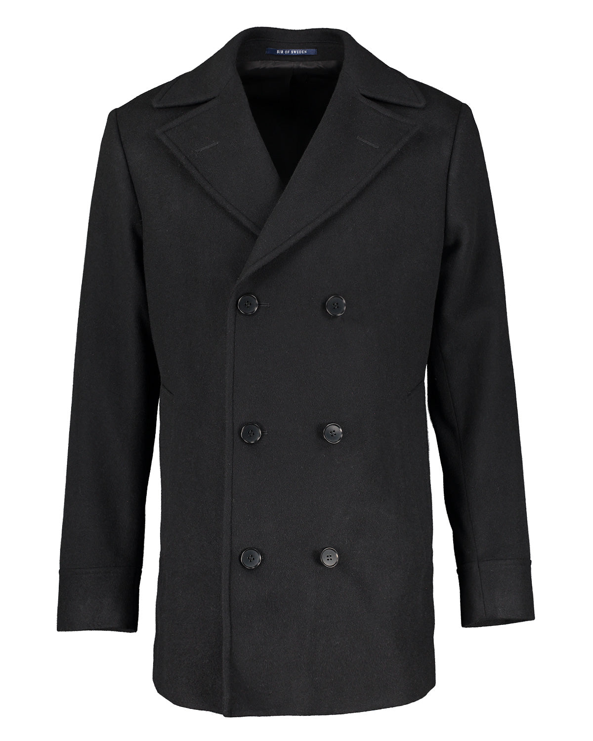 Haddock Black Pea Coat