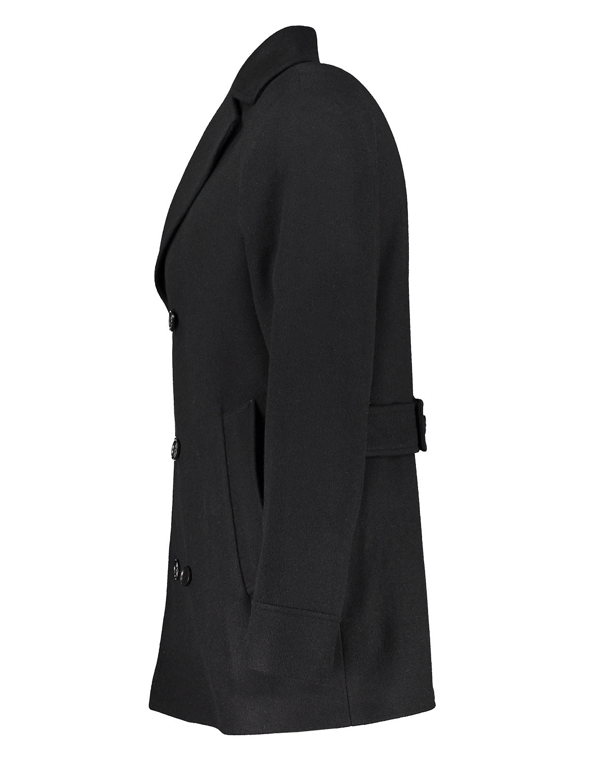 Haddock Black Pea Coat