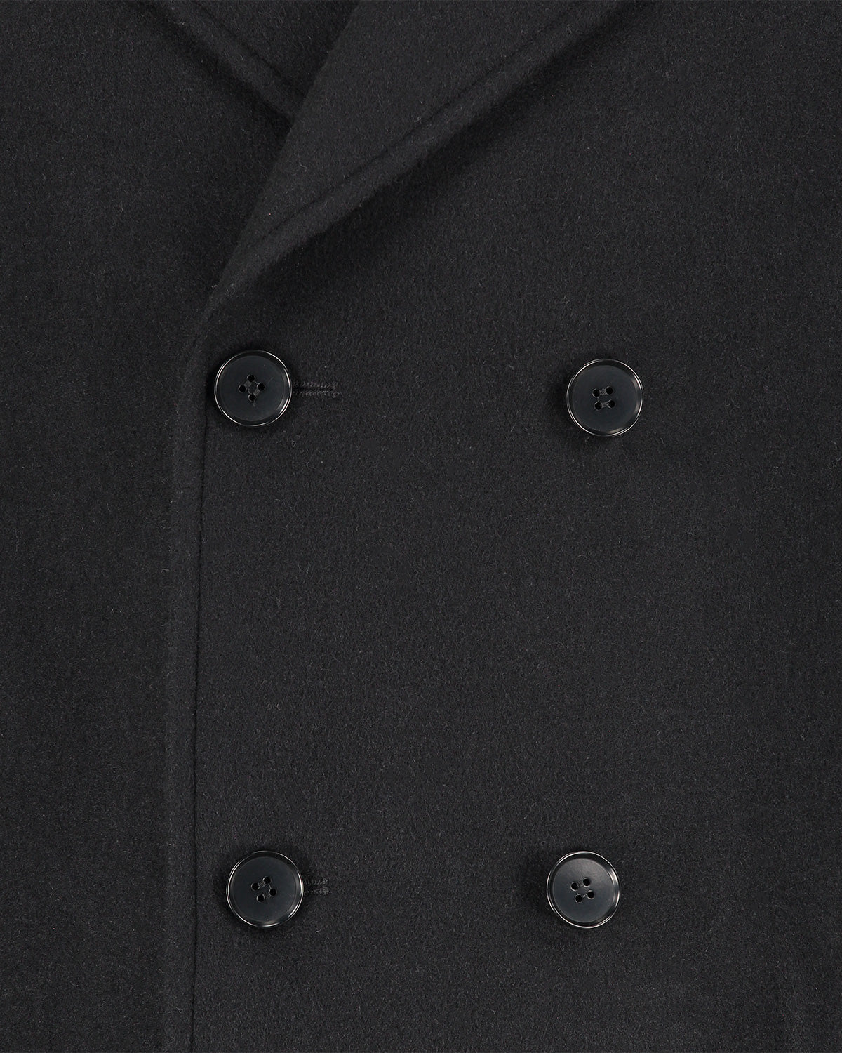Haddock Black Pea Coat
