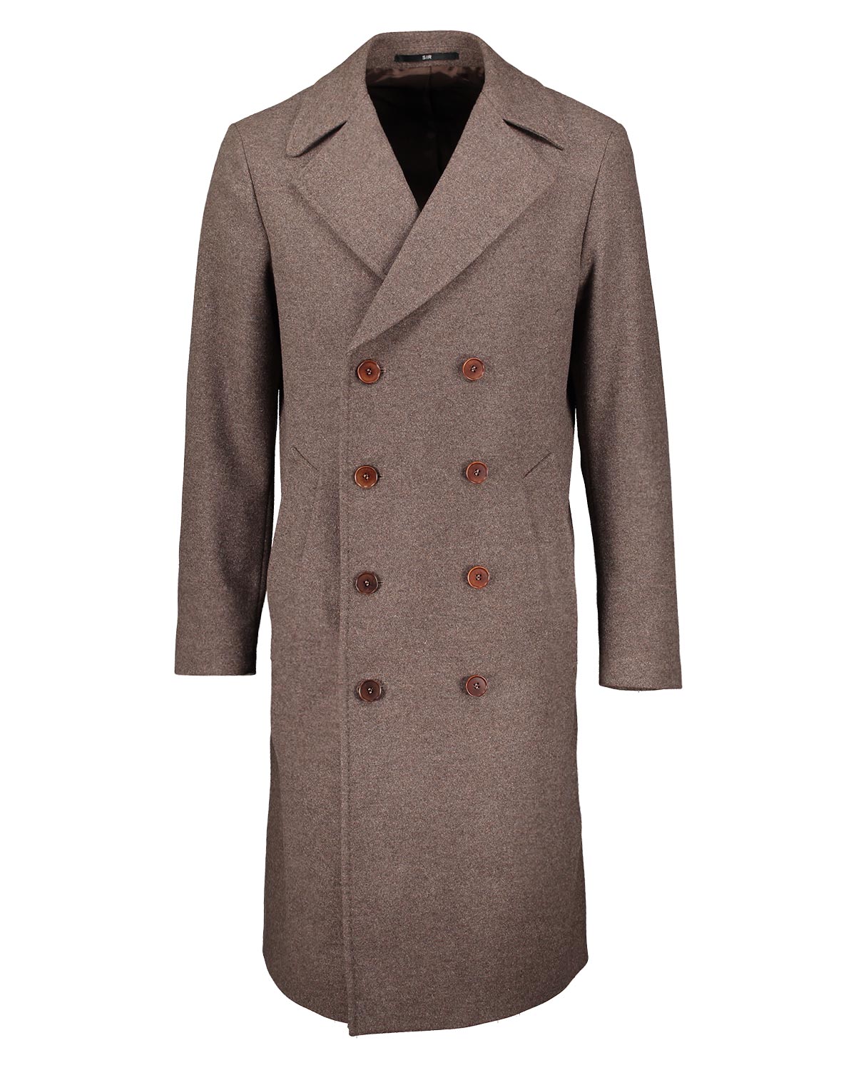 Spectre Brown Double-Breasted Coat