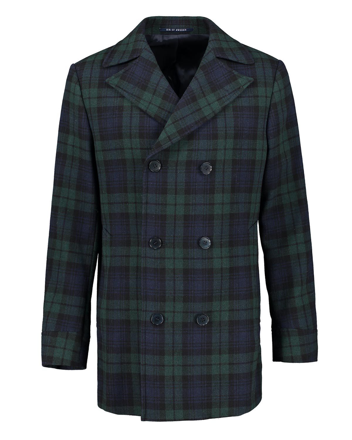 Haddock Black-Watch Pea Coat