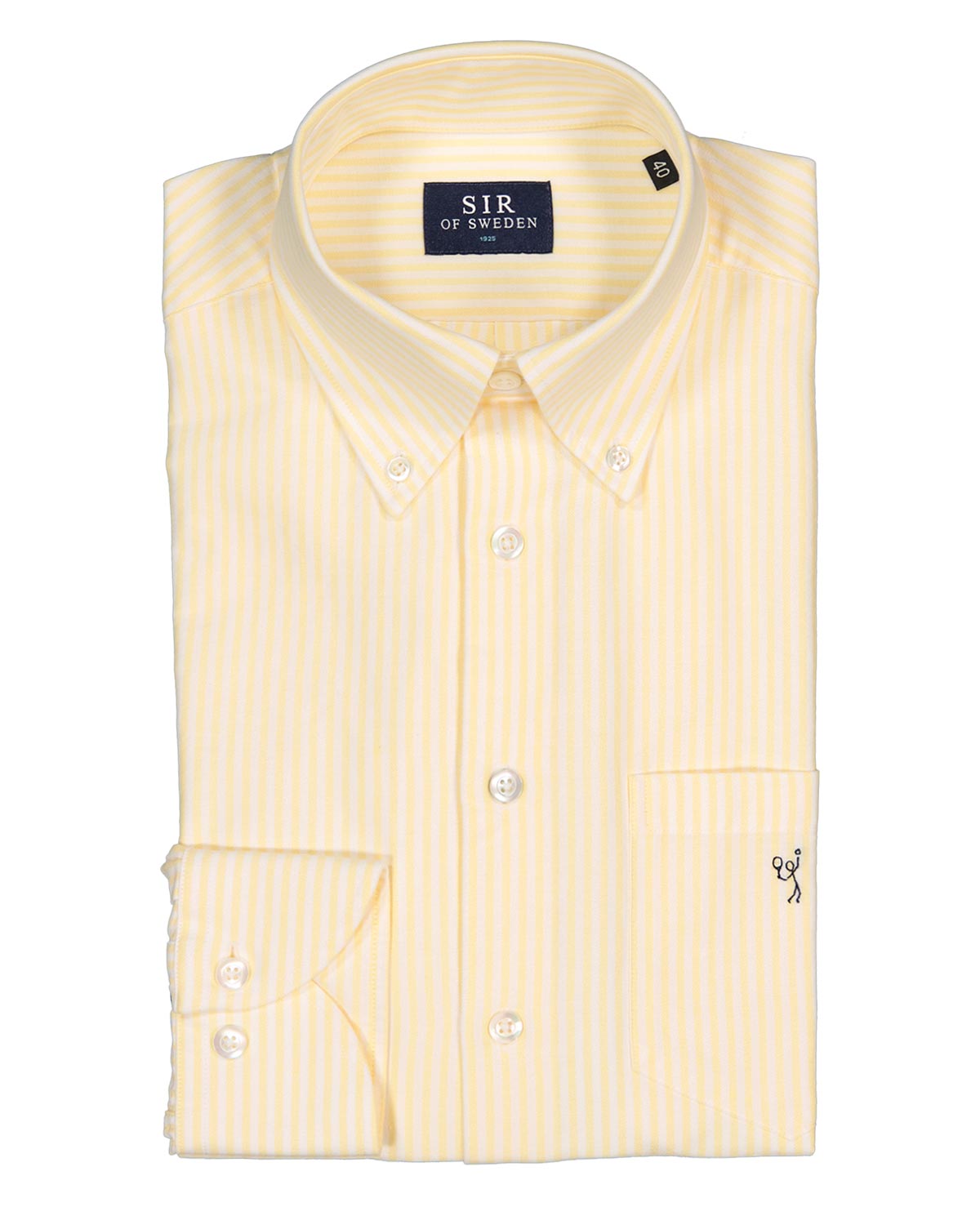 Jerry Yellow Striped Oxfort Shirt