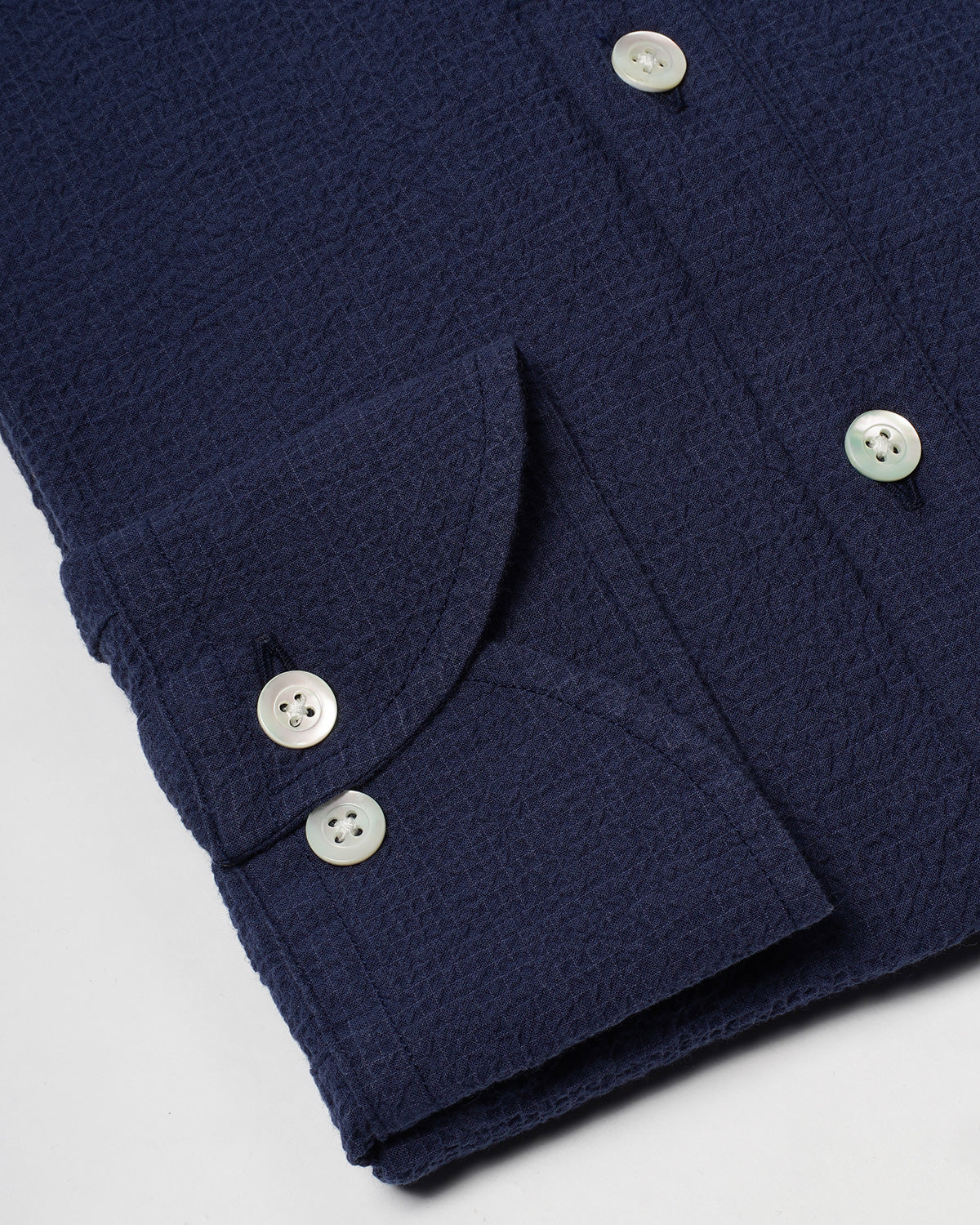Jerry Pop Blue Seersucker Popover Shirt
