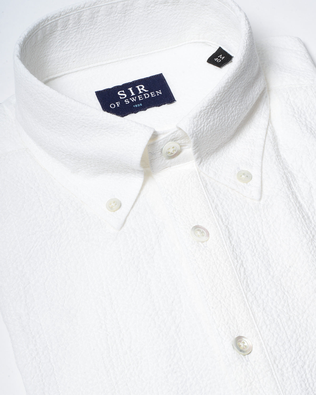 Jerry Pop White Seersucker Popover Shirt