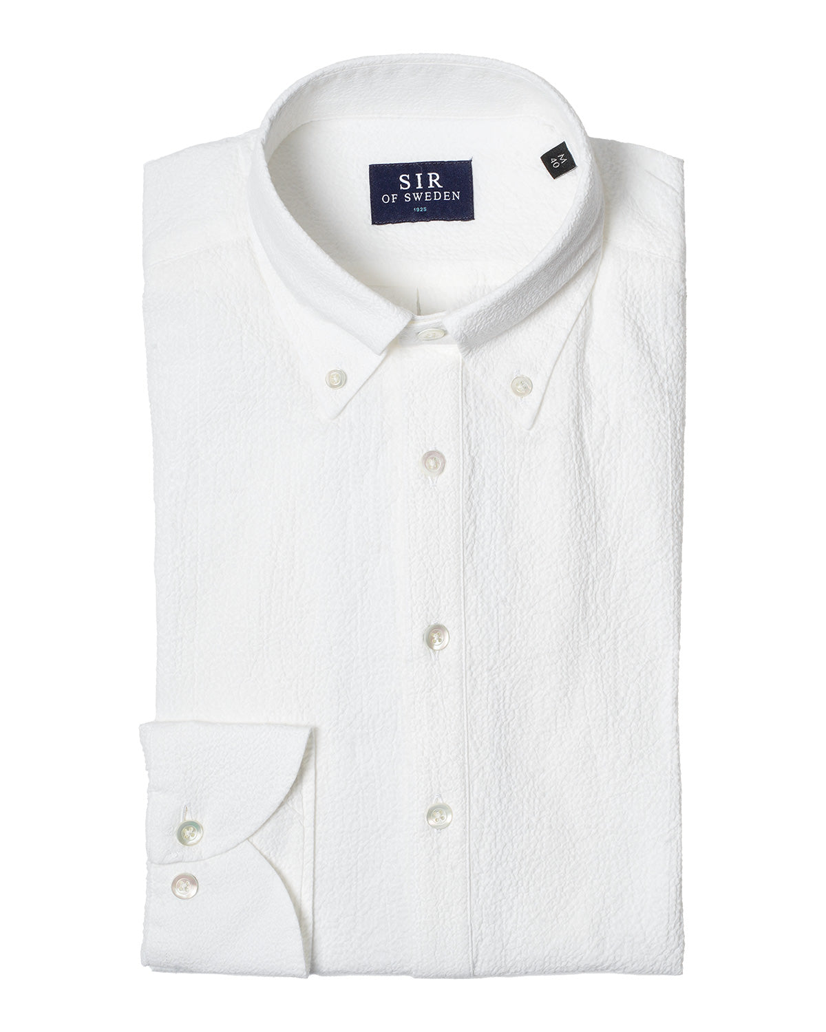 Jerry Pop White Seersucker Popover Shirt