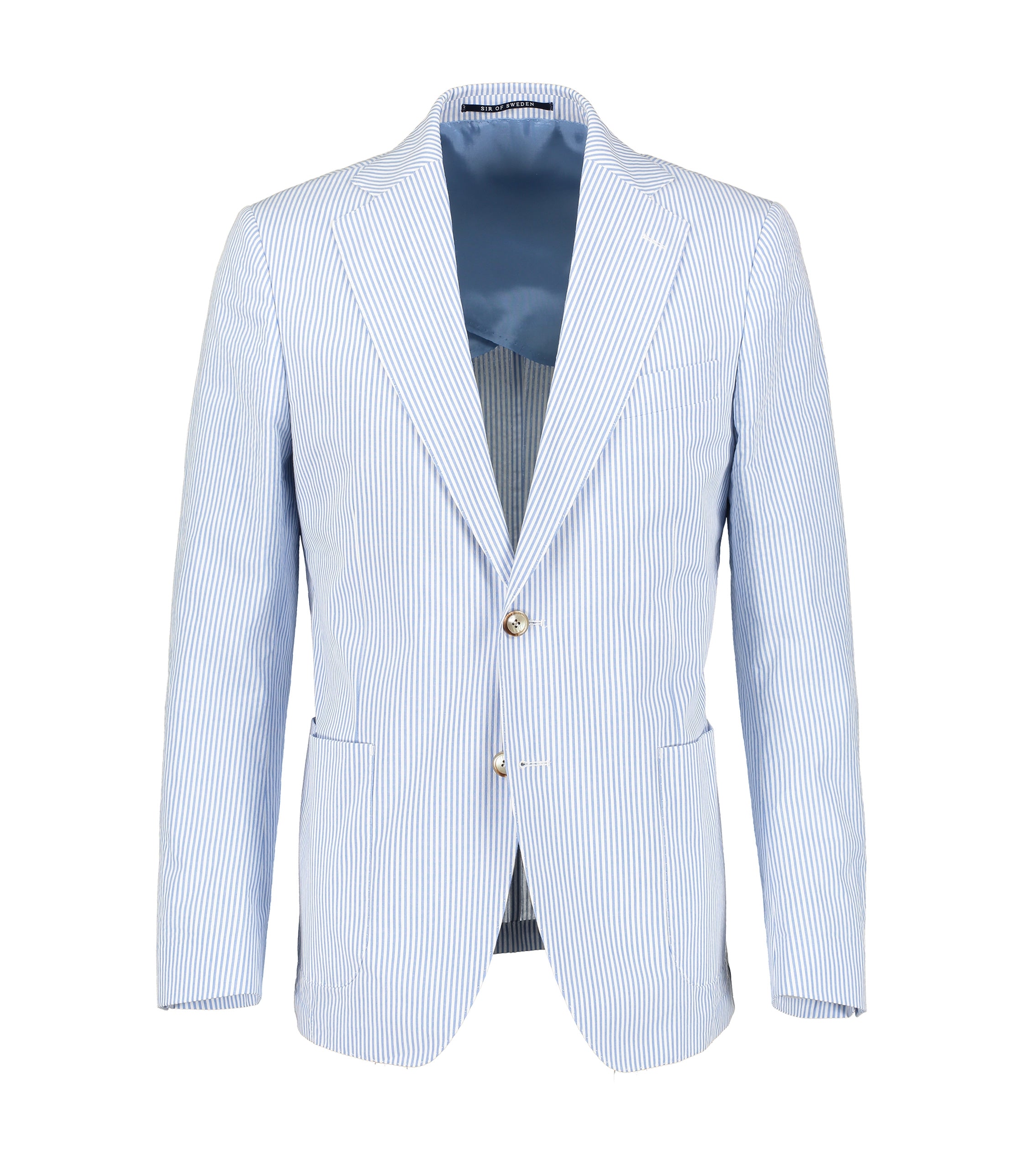 Ness Light Blue Striped Seersucker Jacket – SIR of Sweden
