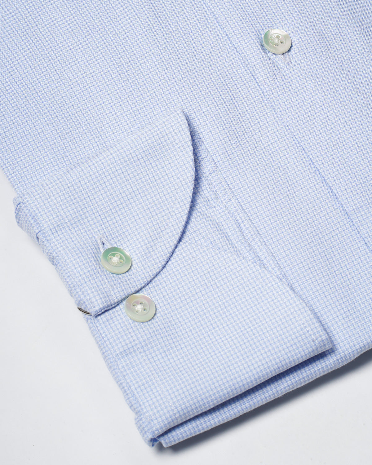 Agnelli Light Blue Houndstooth Shirt