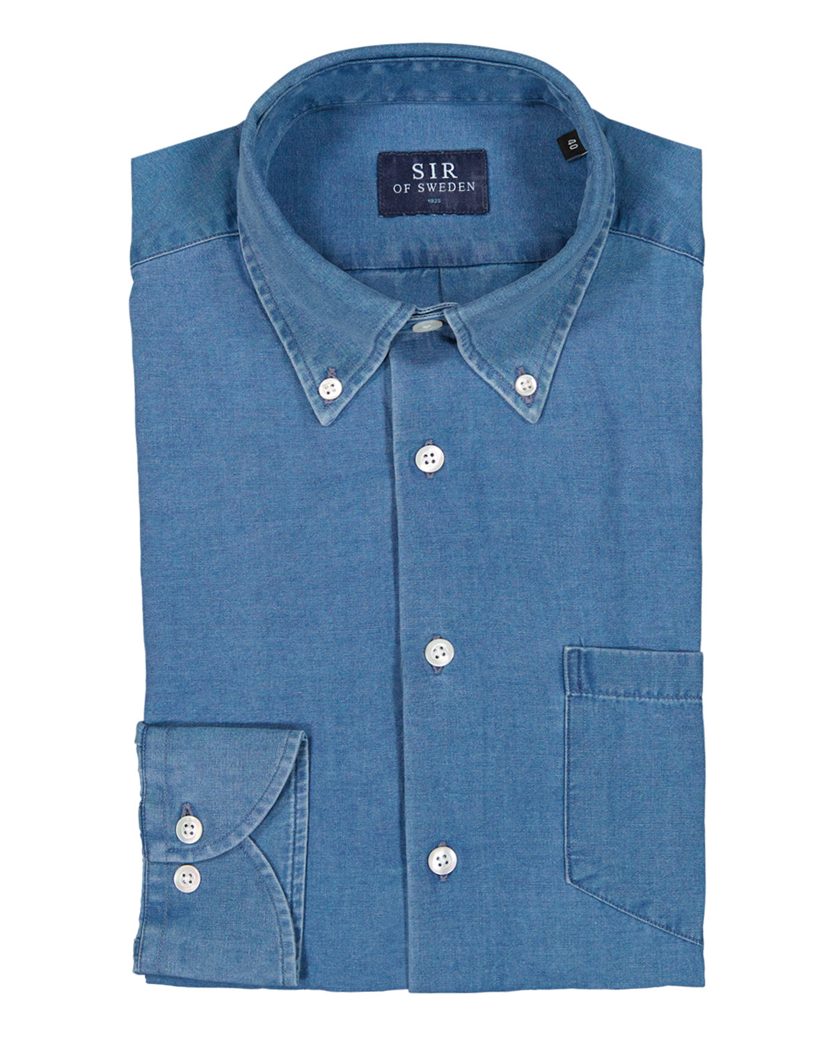 Jerry Light Blue Washed Denim Shirt