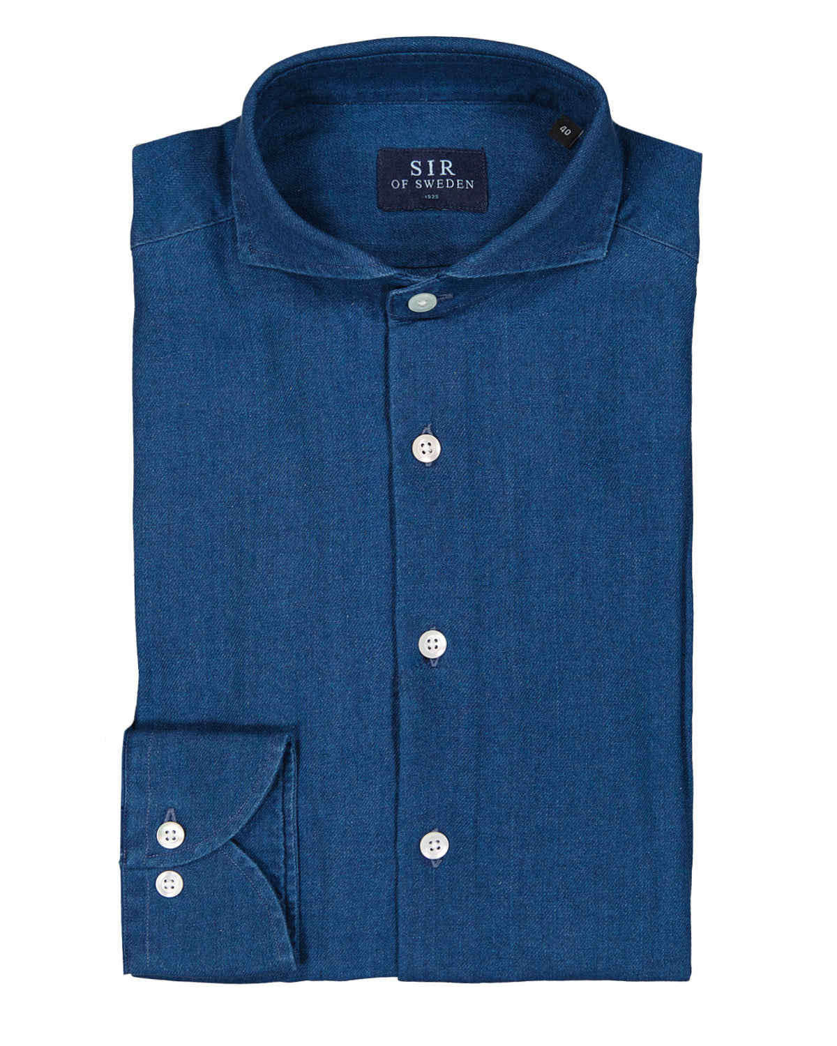 Agnelli Blue Washed Denim Shirt