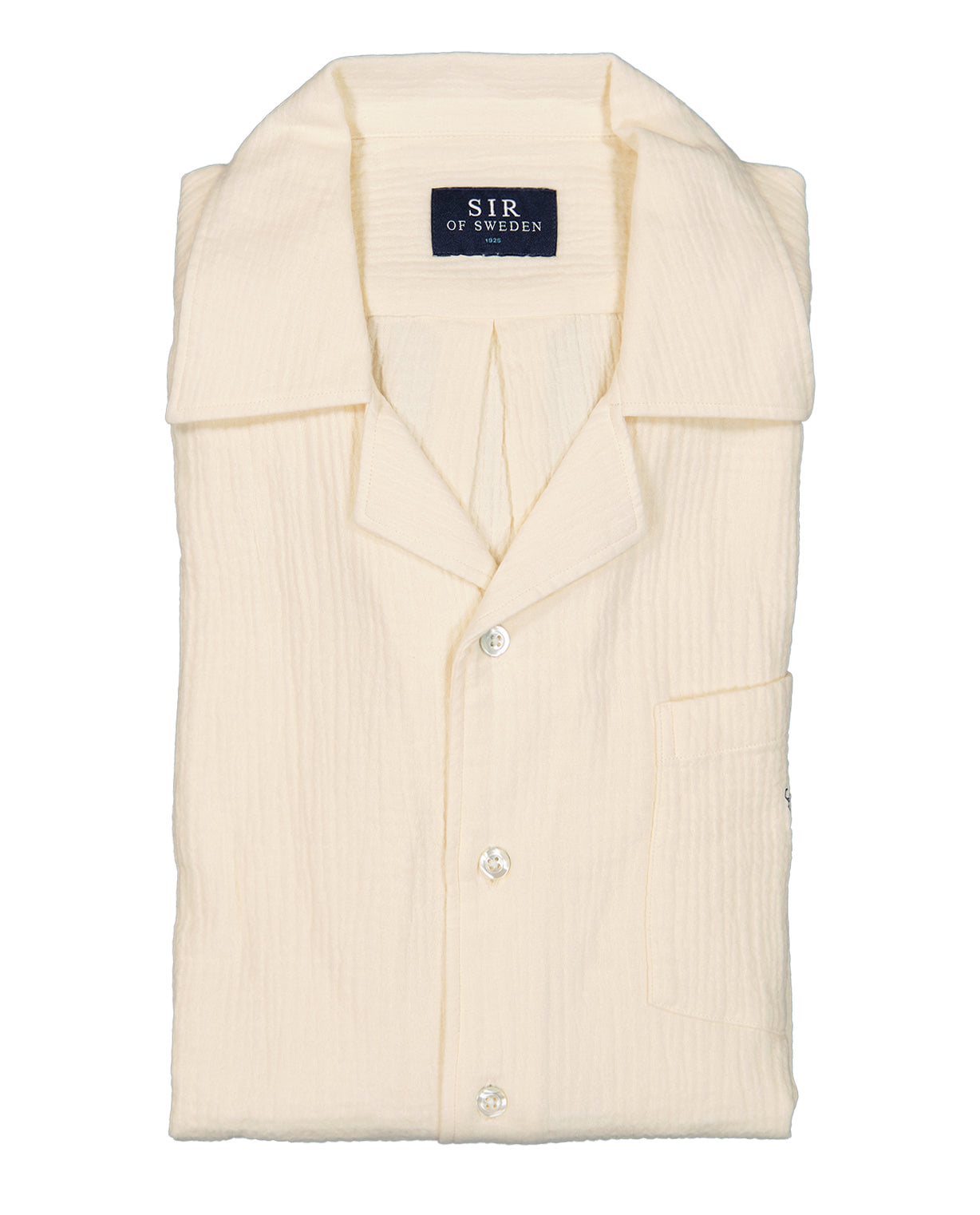 Brando Off White Seersucker Resort Shirt