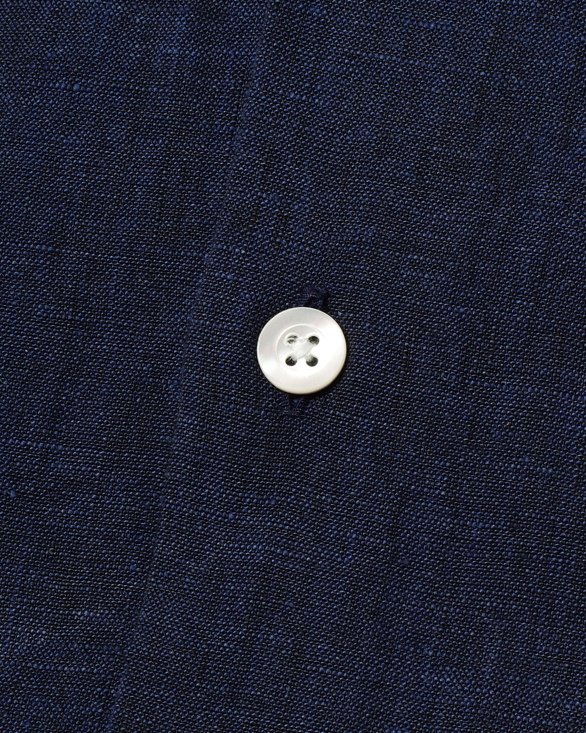 Agnelli Navy Blue Linen Shirt