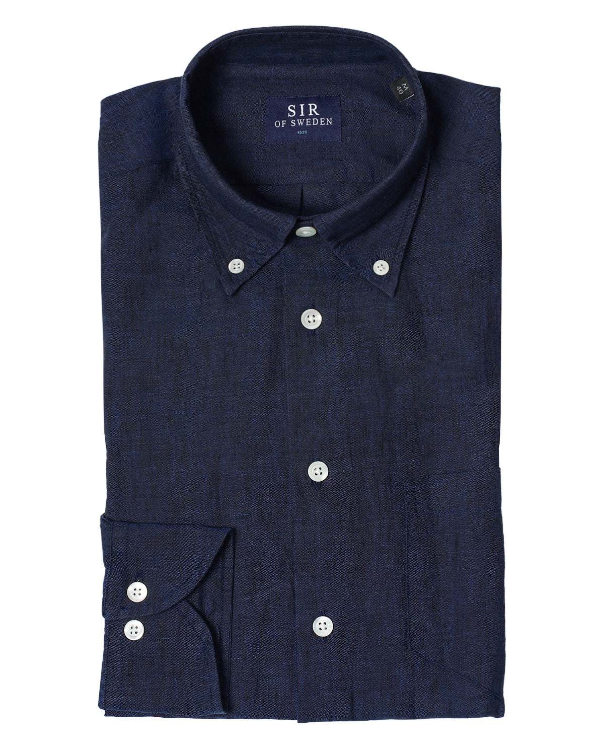 Jerry Navy Blue Linen Shirt