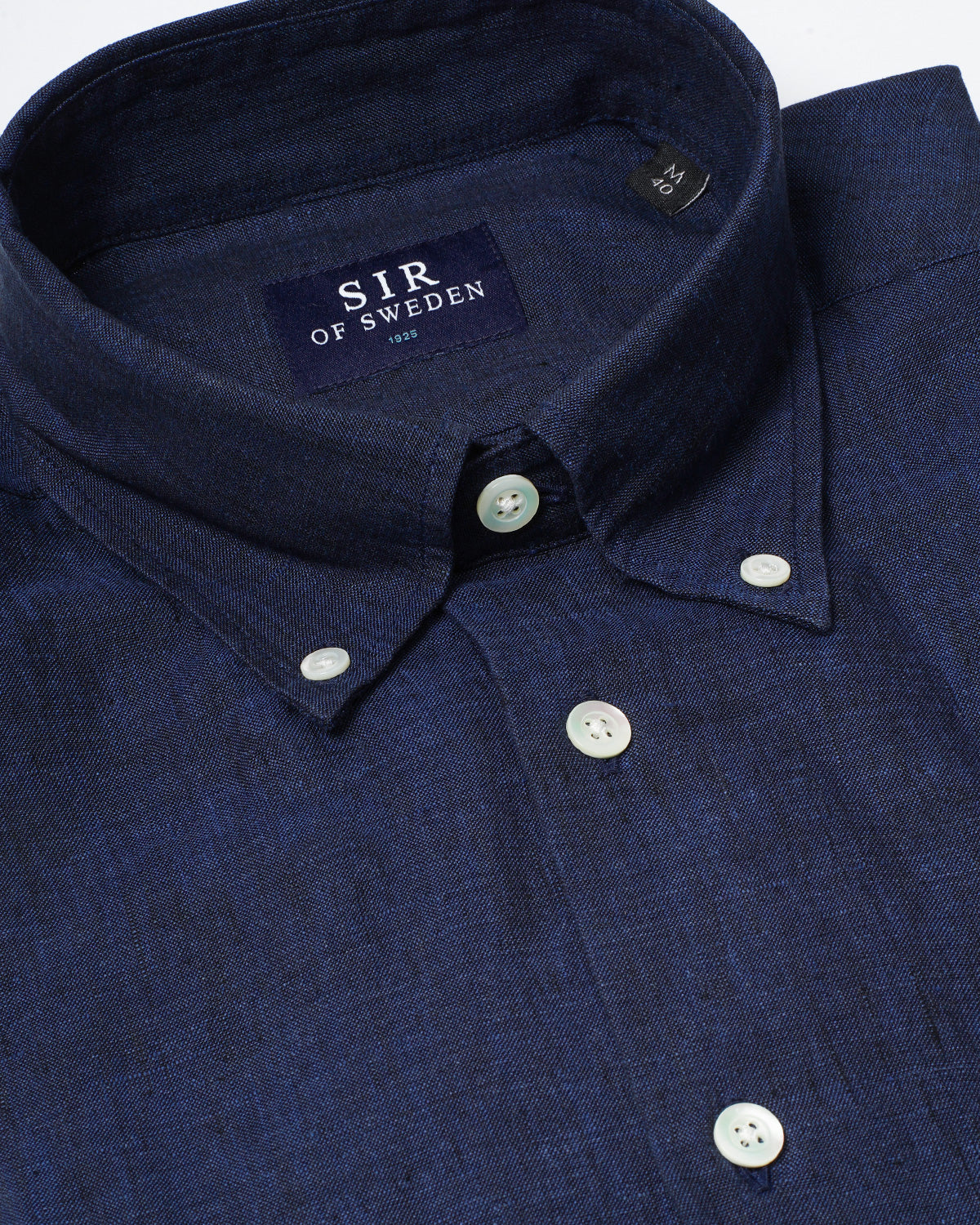 Jerry Navy Blue Linen Shirt