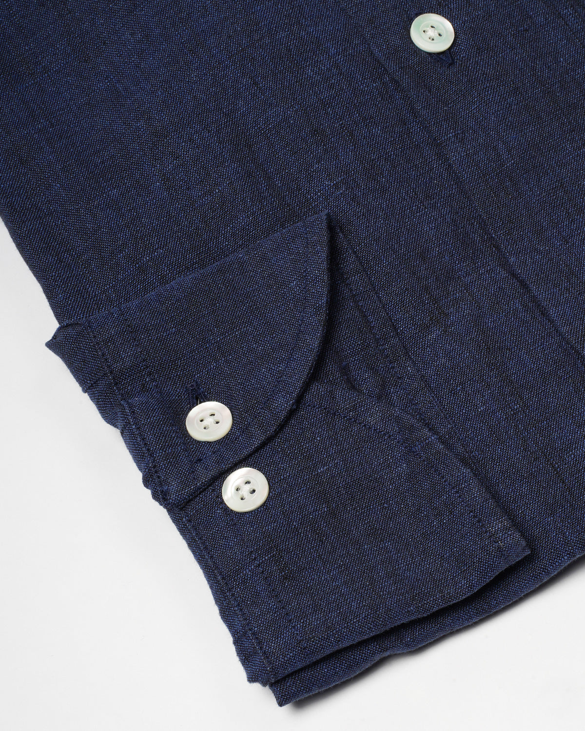 Jerry Navy Blue Linen Shirt