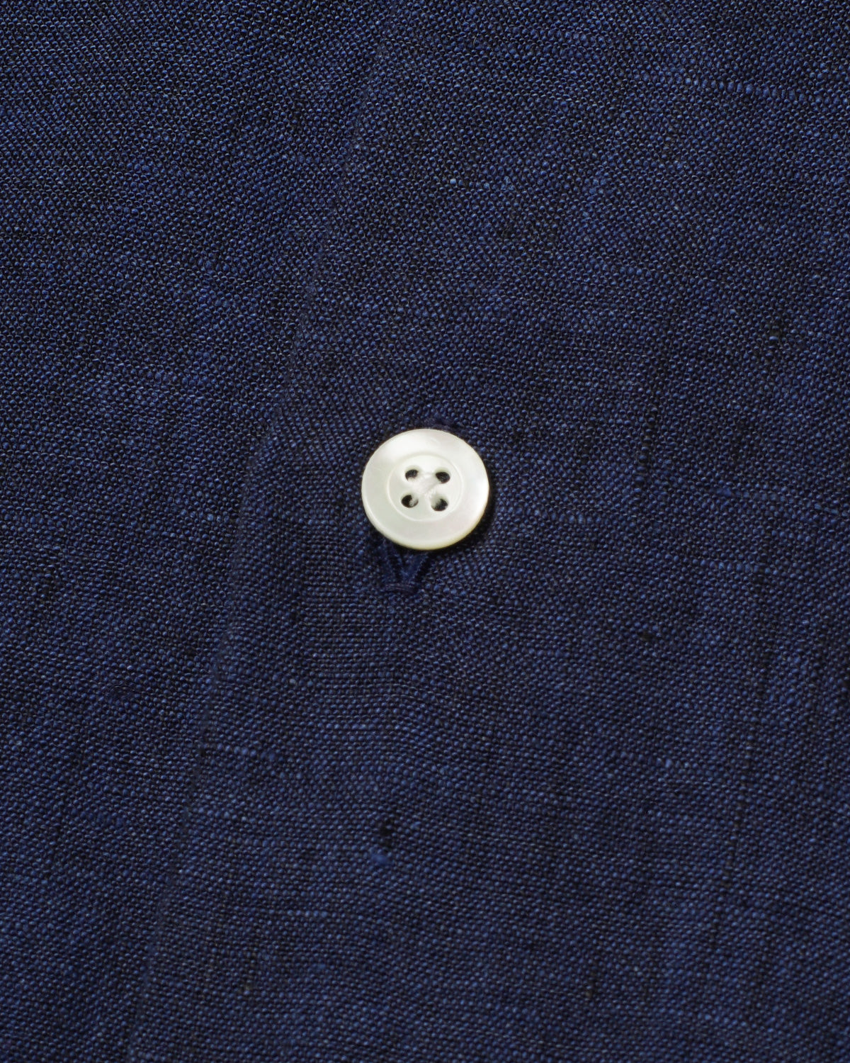 Jerry Navy Blue Linen Shirt