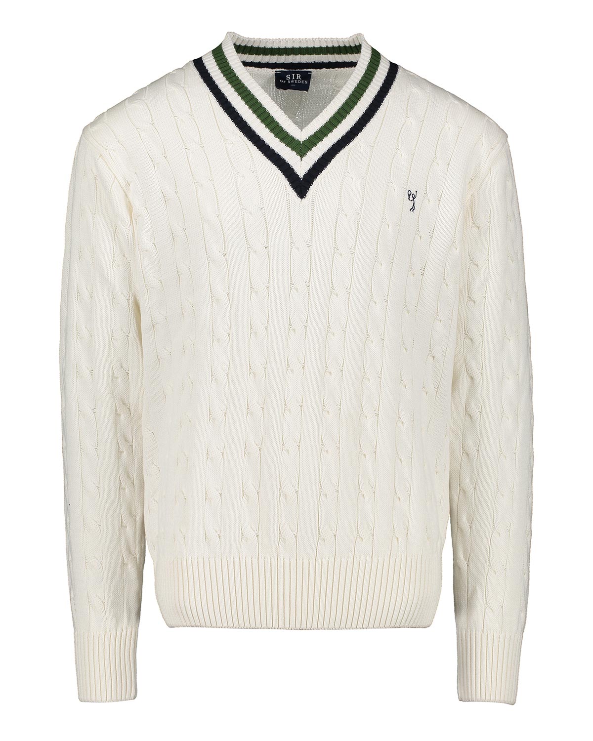 Raffa White Cable Knit Sweater