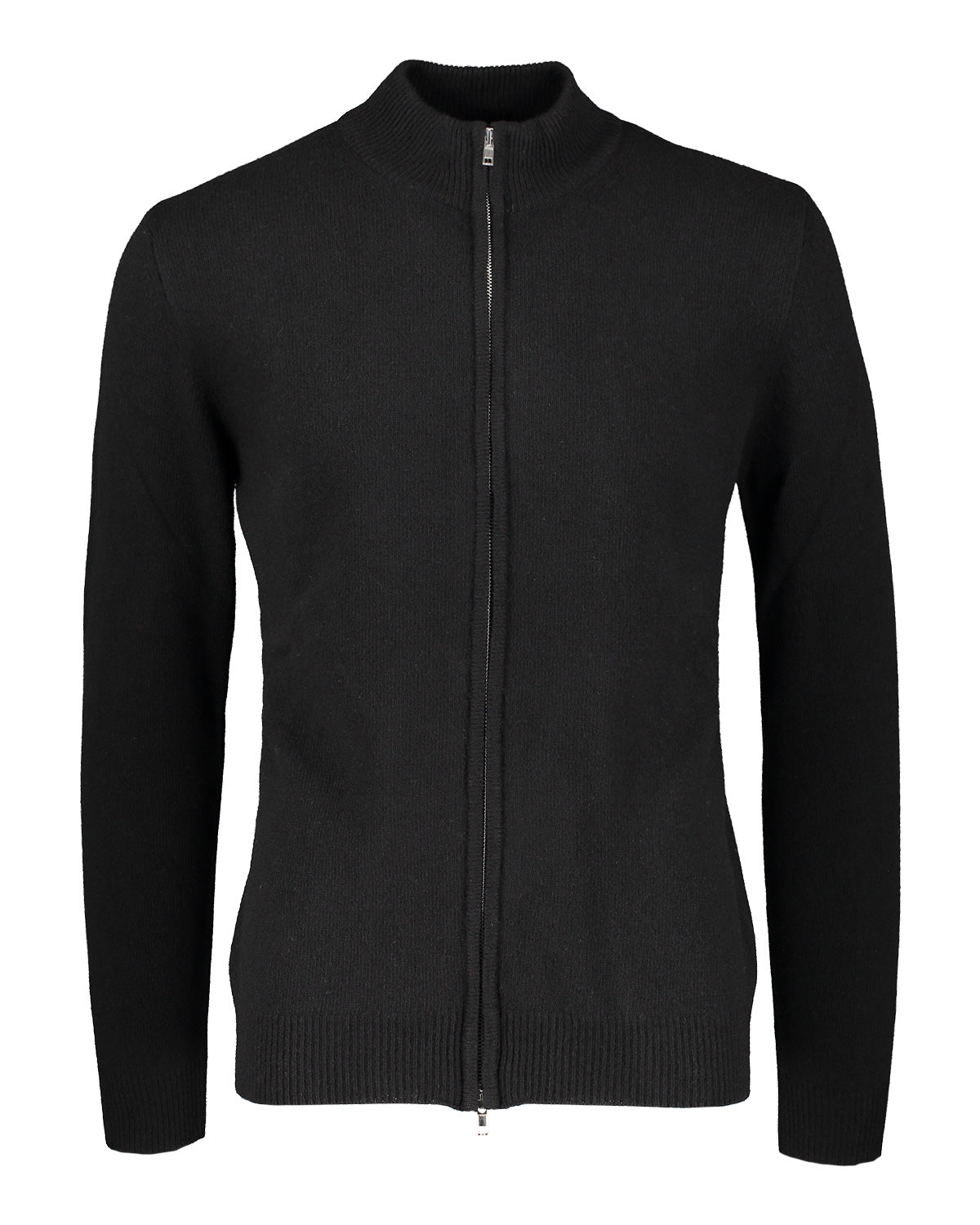 Ivar Black Full Zip Sweater