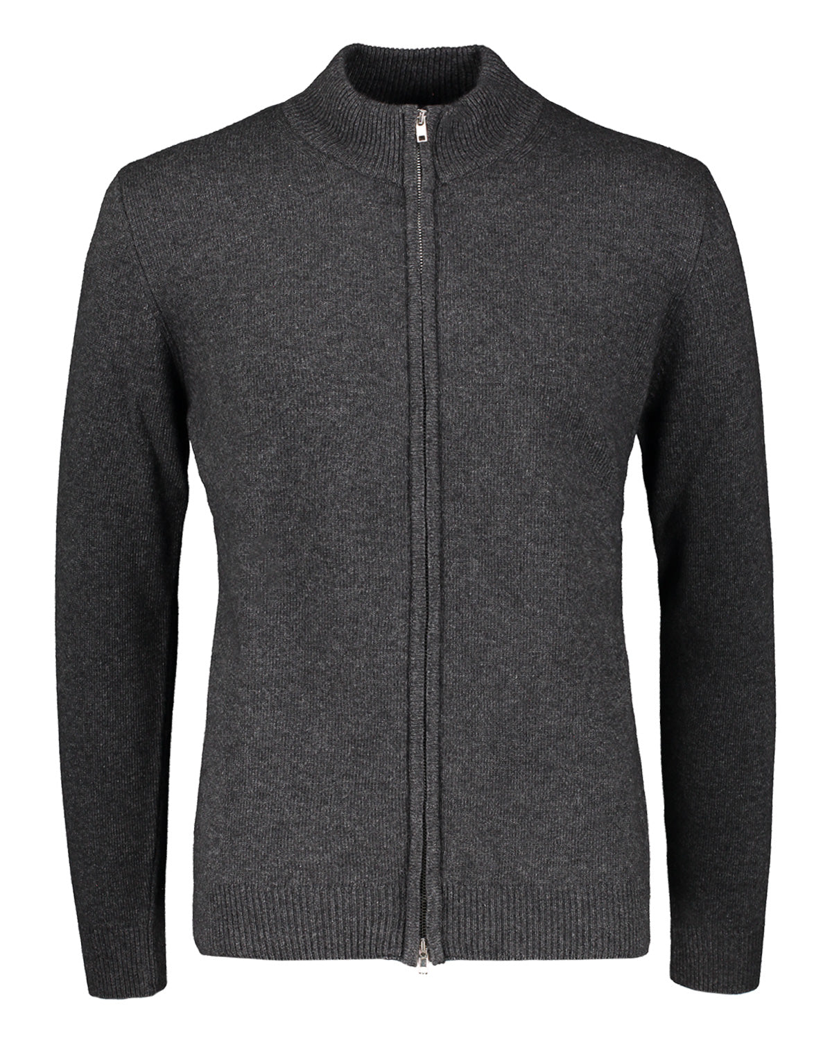 Ivar Dark Grey Full Zip Sweater