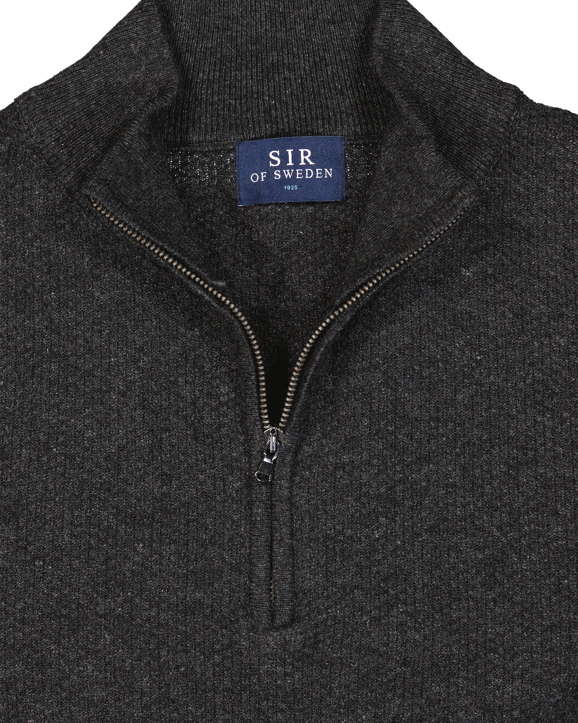 Gunvald Dark Grey Half Zip Sweater
