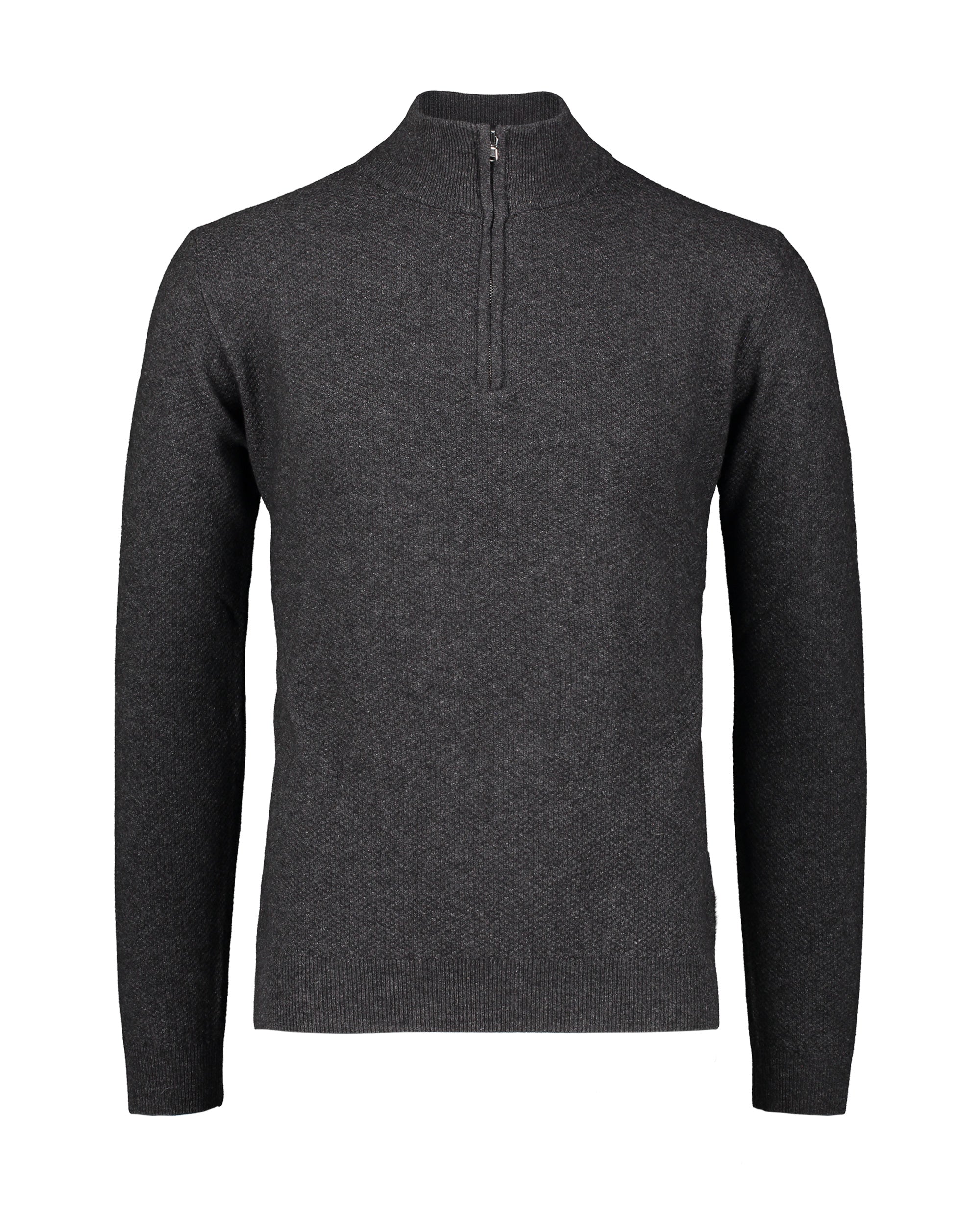 Gunvald Dark Grey Half Zip Sweater
