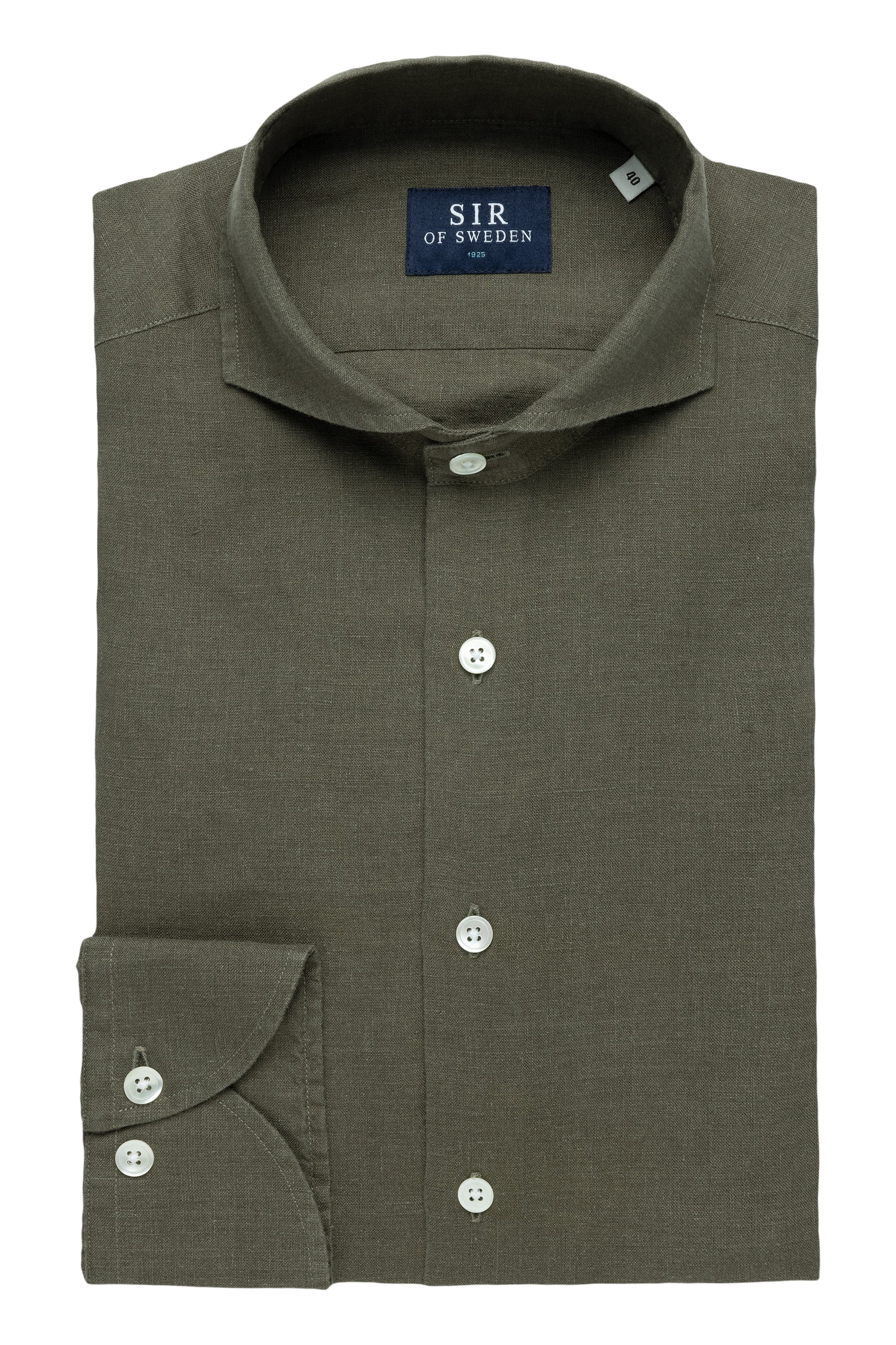 Agnelli Green Linen Shirt