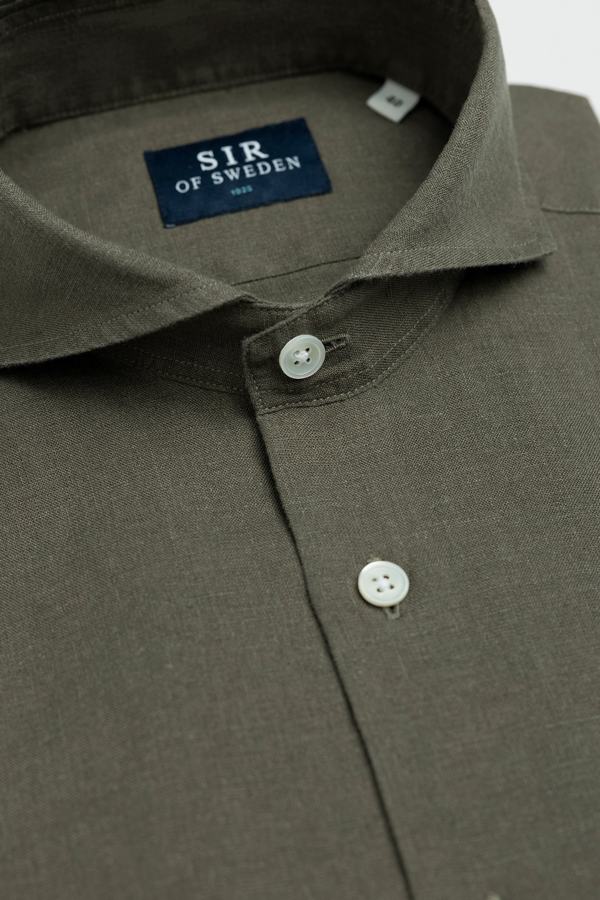 Agnelli Green Linen Shirt